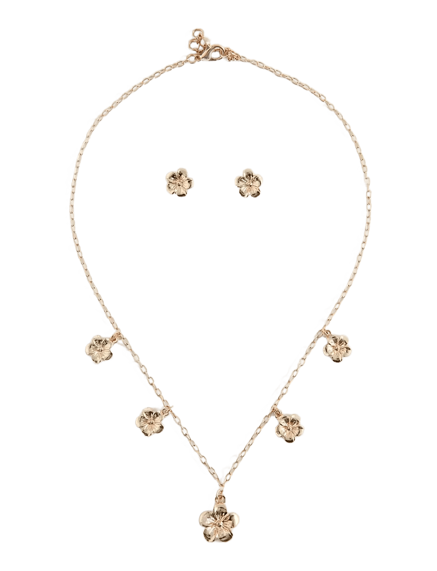 Mango - Necklace and earrings set - særlige begivenheder - gold - 0