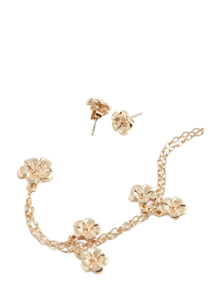 Mango - Necklace and earrings set - særlige begivenheder - gold - 1