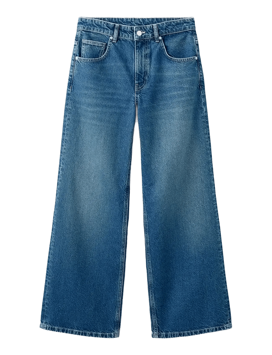 Mango - Mid-rise straight jeans - raka jeans - open blue - 1