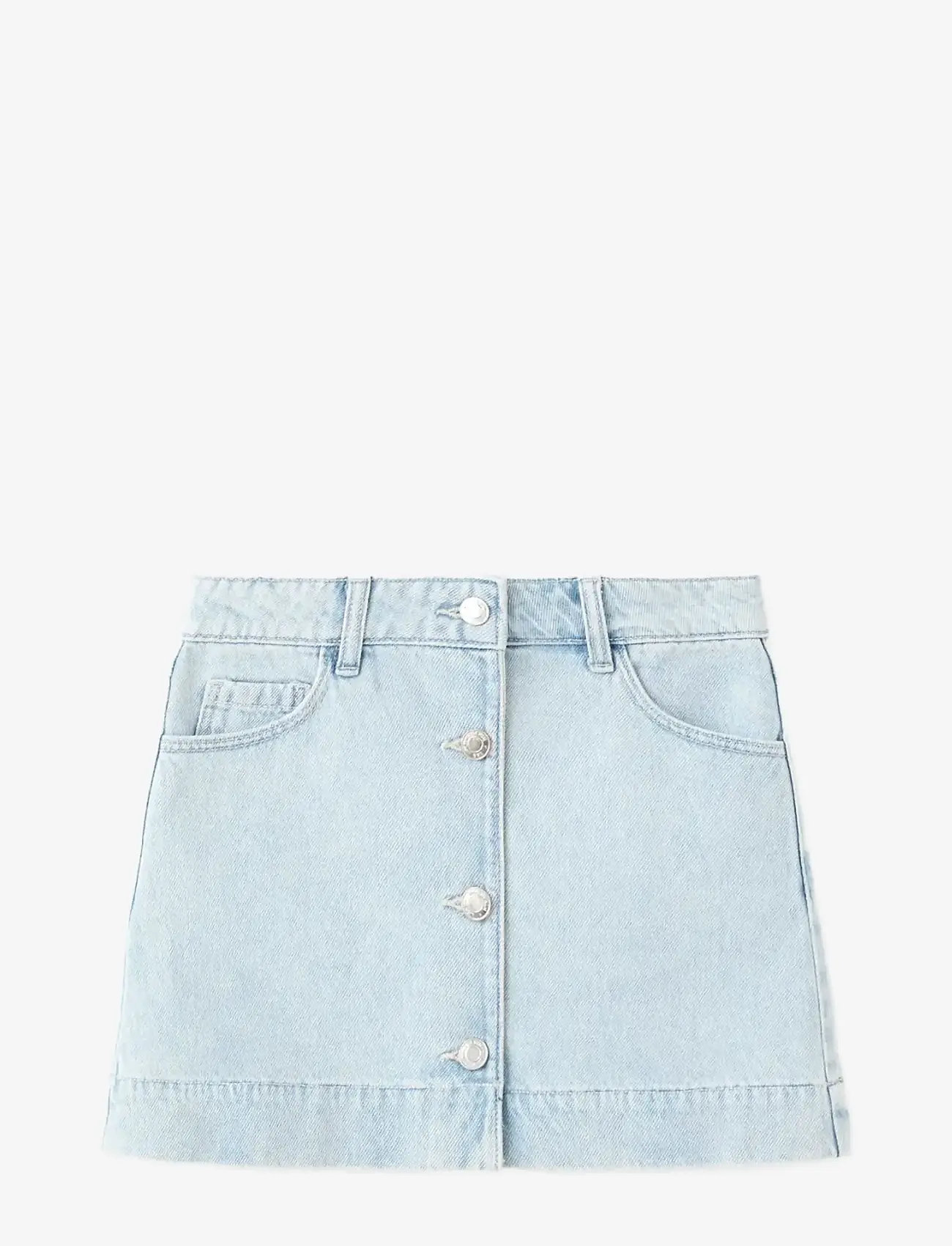 Mango - Denim skirt with buttons - denimnederdele - open blue - 0