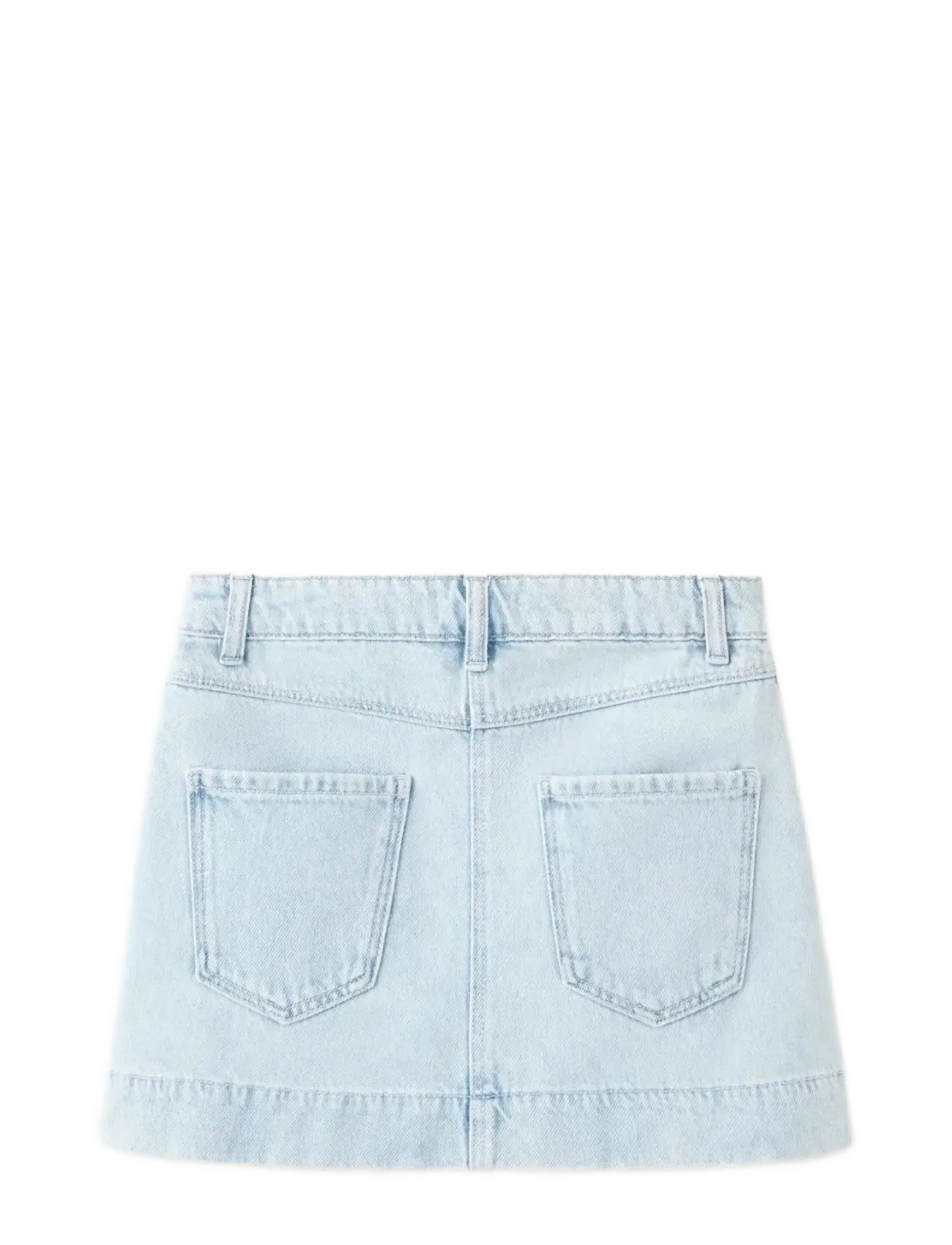 Mango - Denim skirt with buttons - nederdele - open blue - 1
