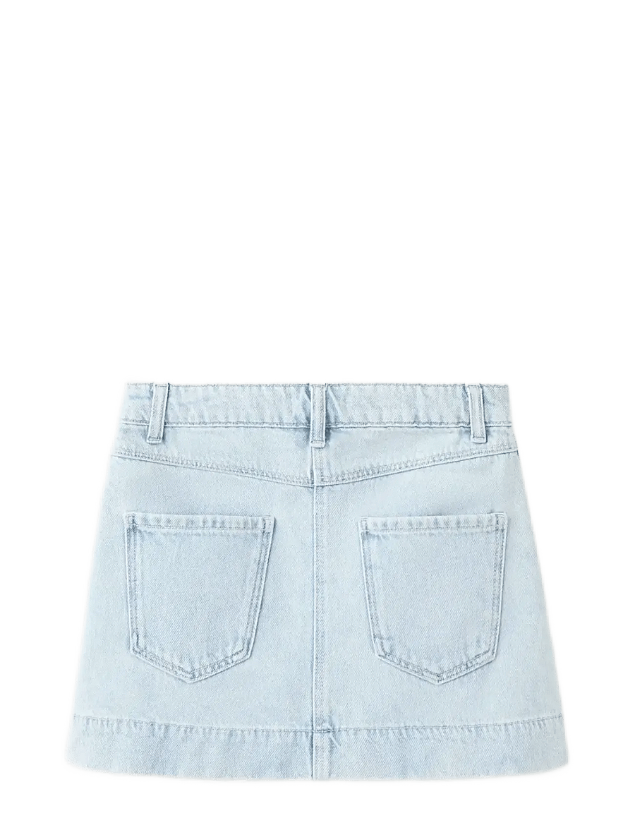 Mango - Denim skirt with buttons - denimnederdele - open blue - 1