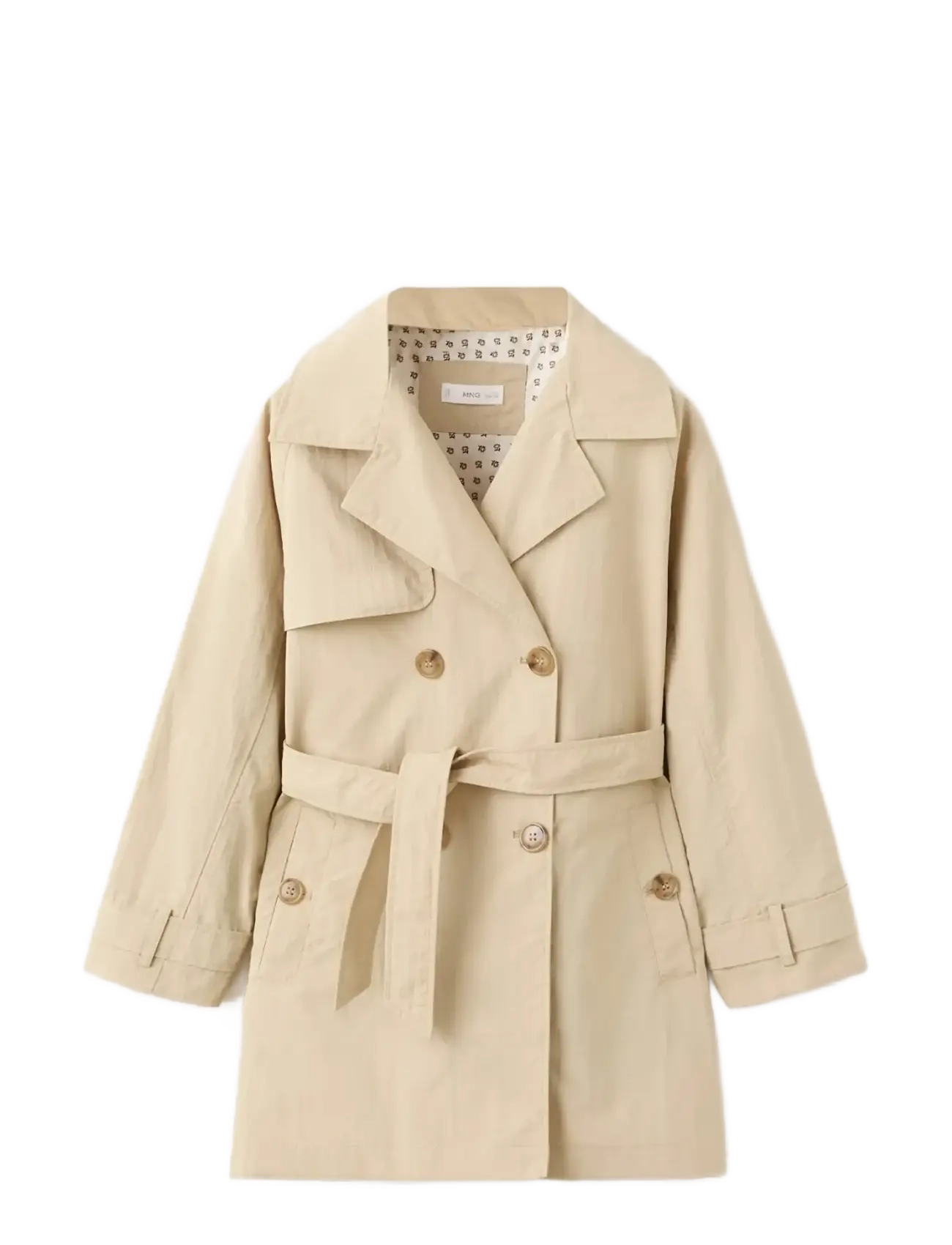 Mango Classic trench coat with belt - Frakker - MEDIUM BROWN / beige