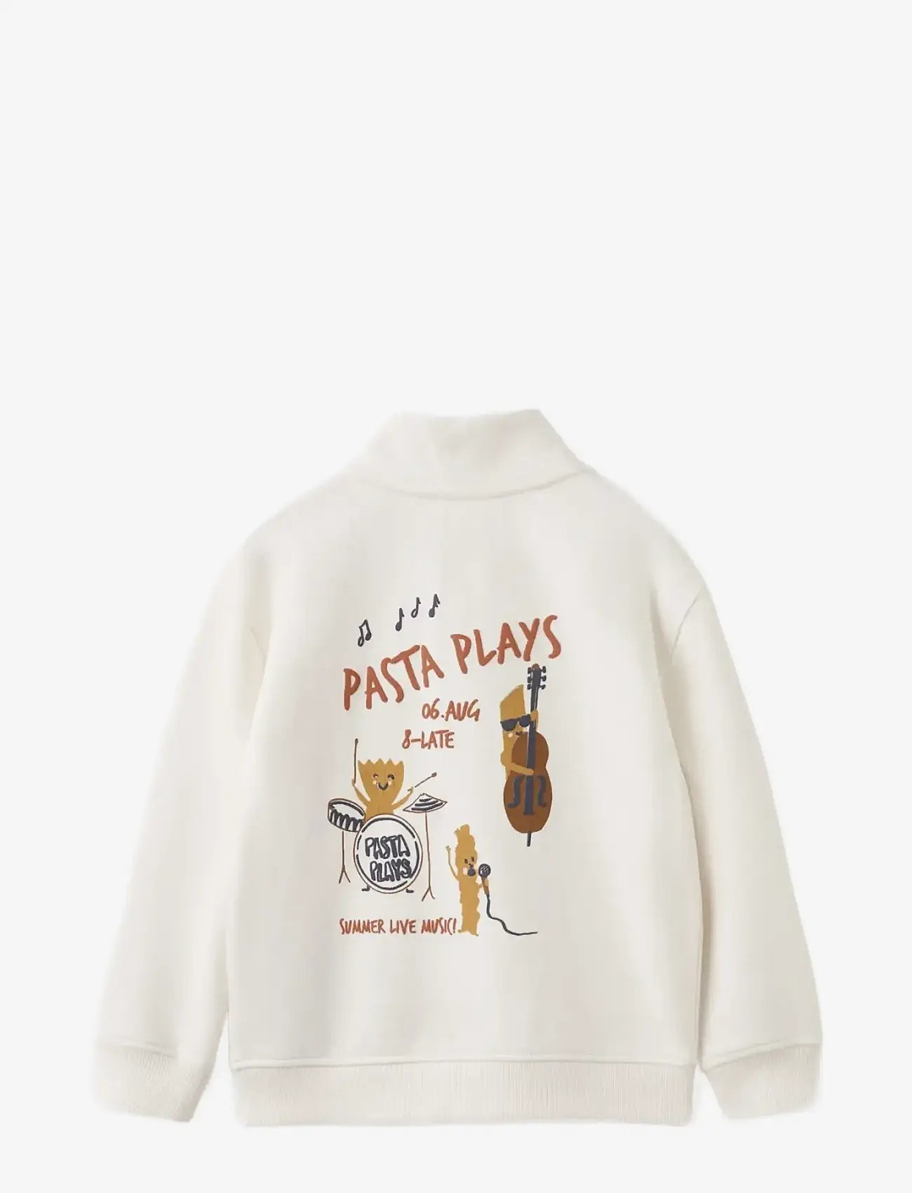 Mango - Perkins-neck cotton sweater - sweatshirts - natural white - 2