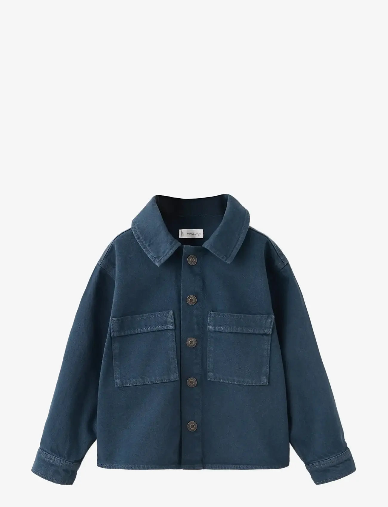 Mango - Denim jacket pockets - denimjakker - navy - 1