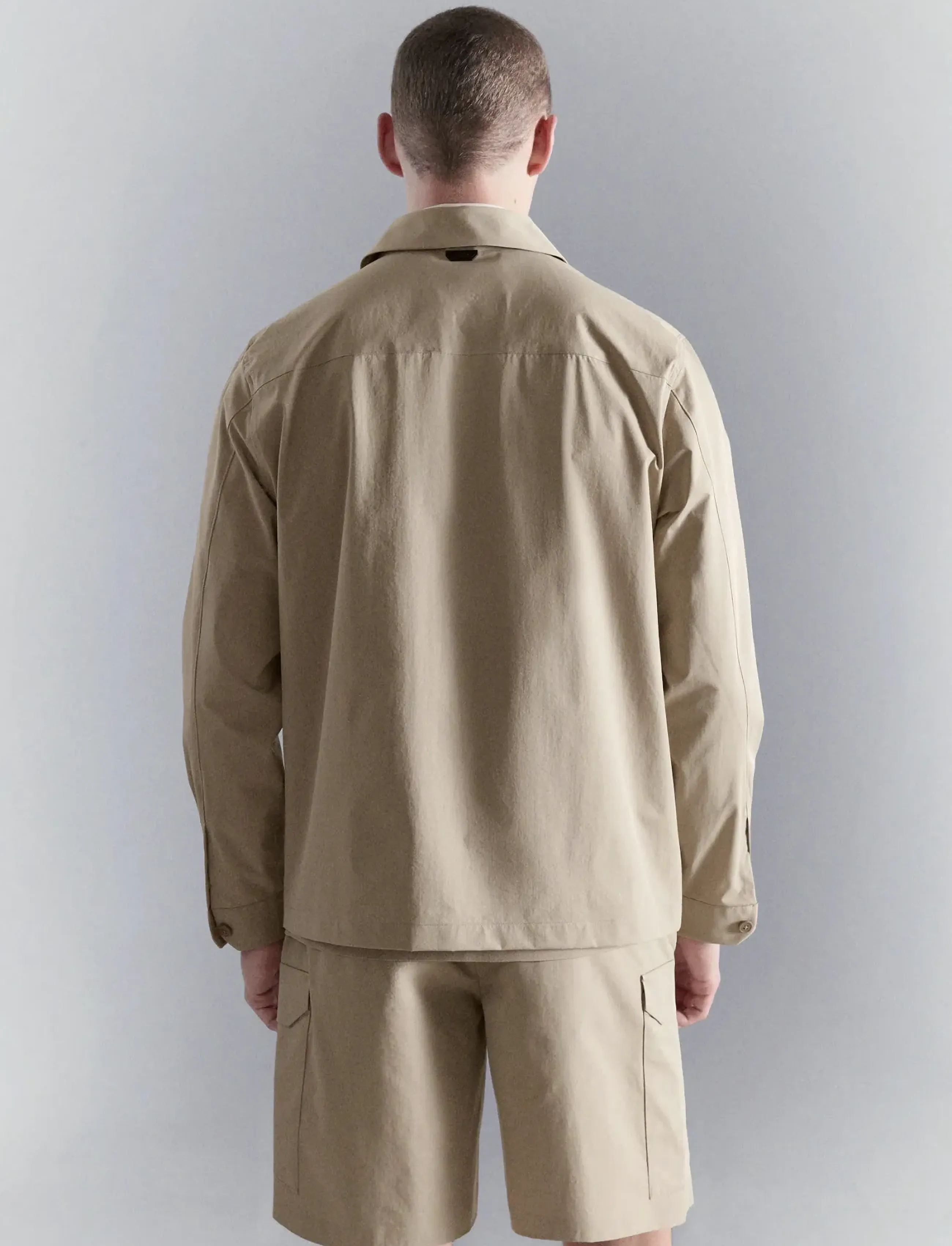 Mango - Non-iron overshirt pocket - kollektioner - light beige - 2