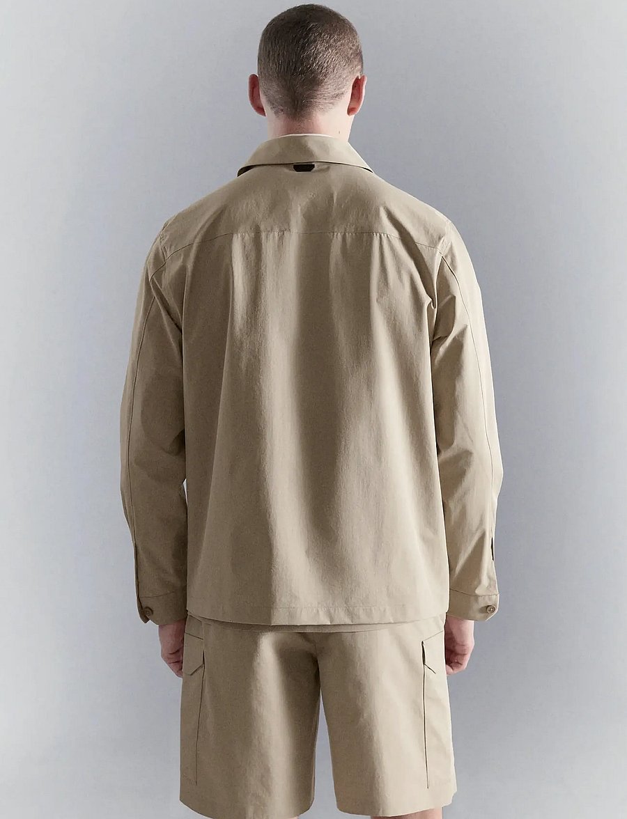 Mango - Non-iron overshirt pocket - kollektioner - light beige - 2