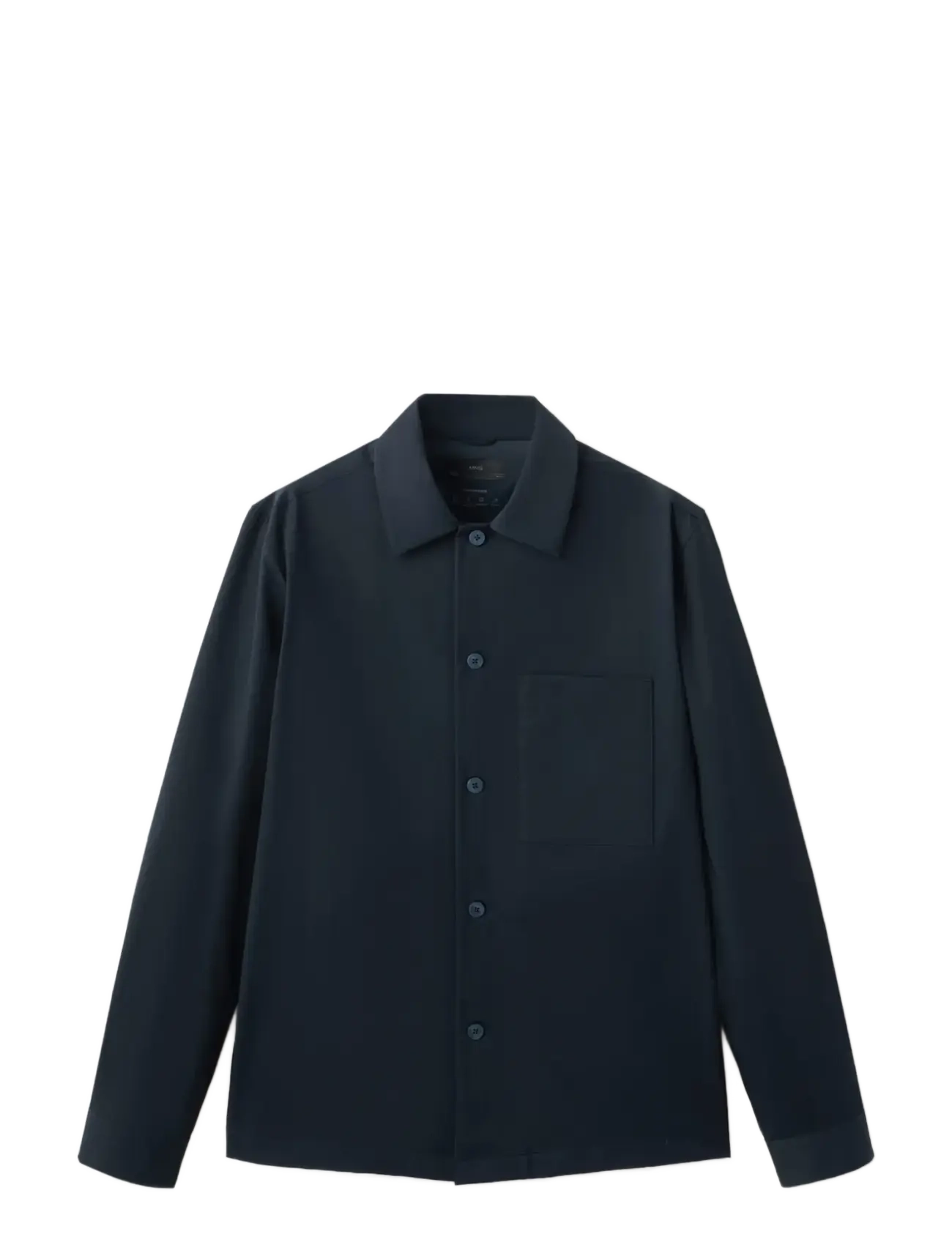 MANGO Non-Iron Overshirt Pocket Navy - XL - Herren