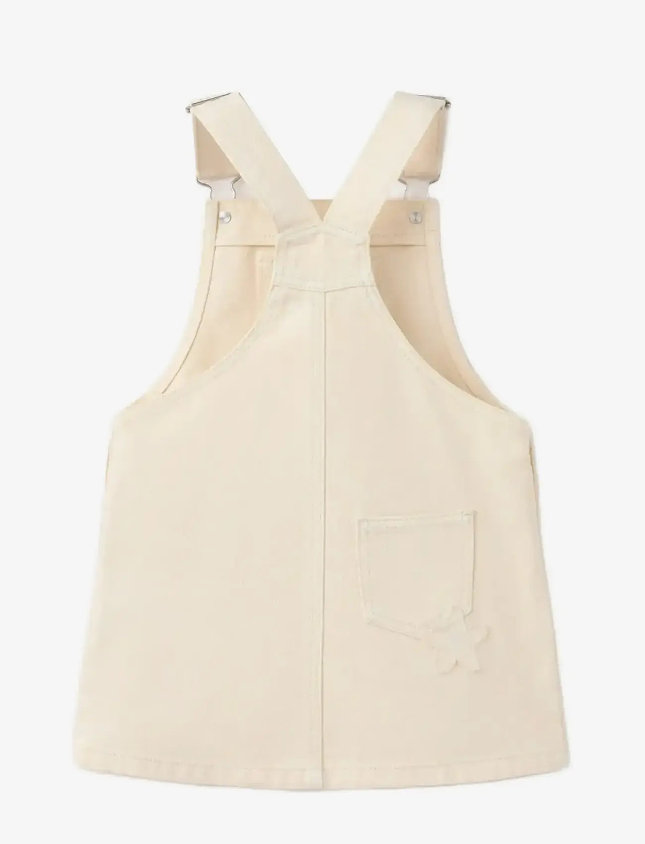 Mango - Embroidered floral pinafore dress - Ærmeløse babykjoler - light beige - 2