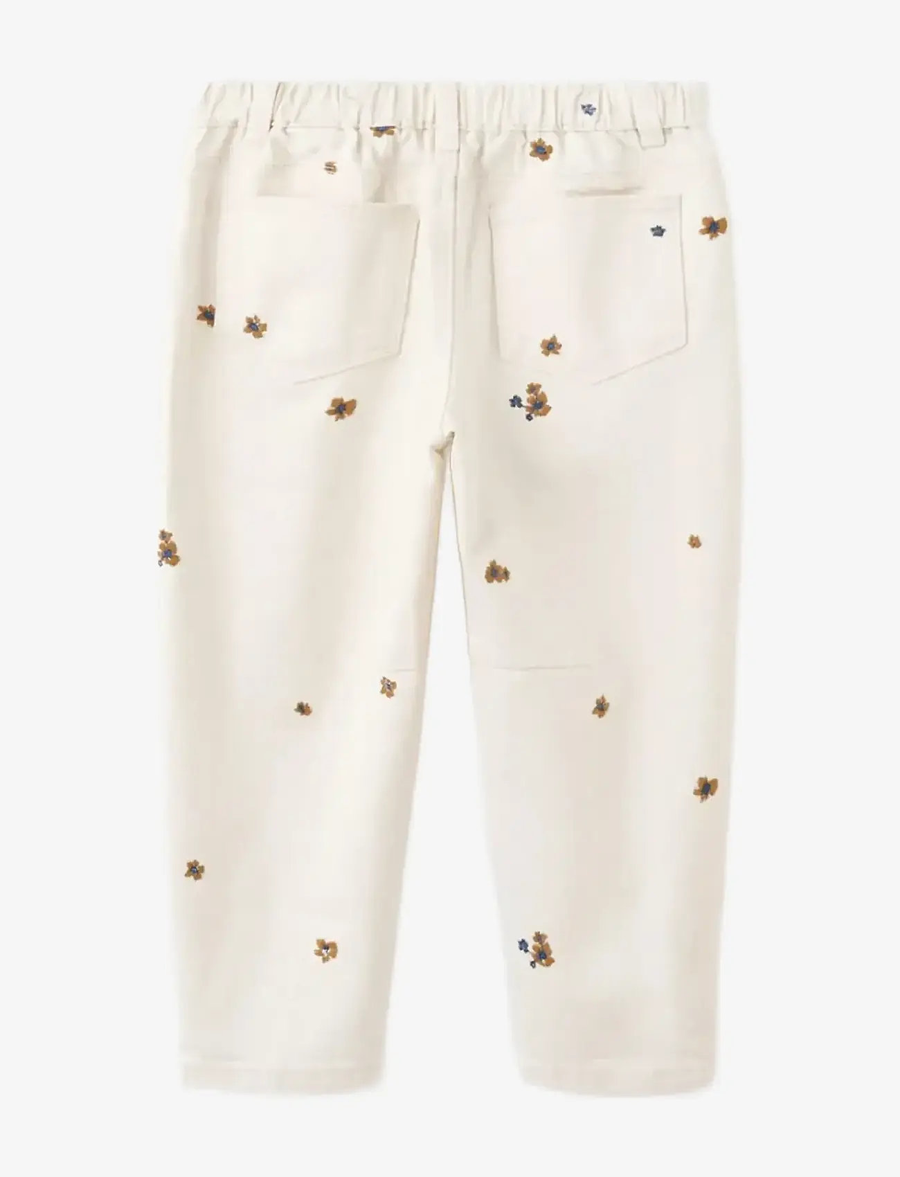 Mango - Embroidered floral balloon jeans - loose jeans - light beige - 2