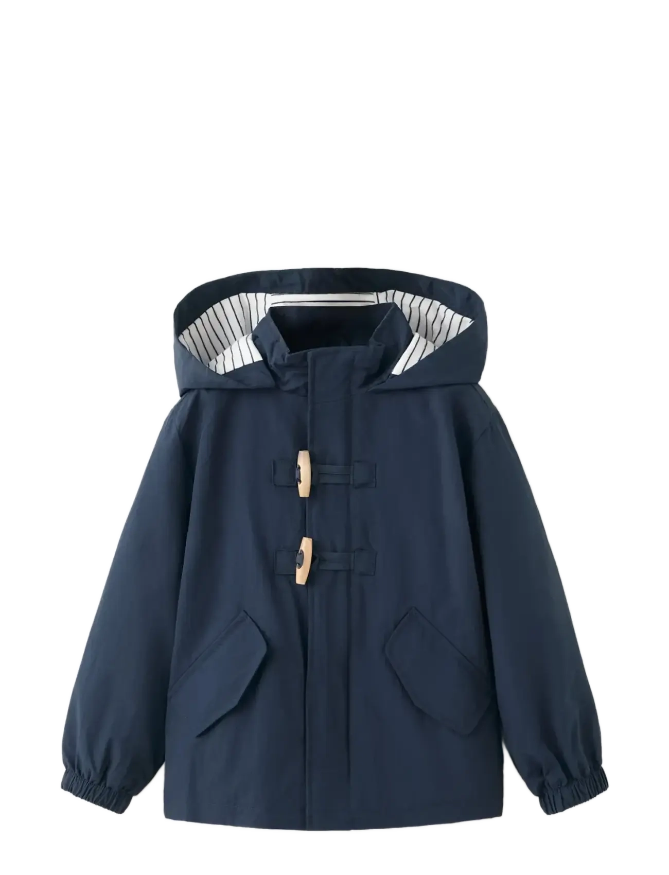 Mango Duffle Coat With Hood And Toggle Closure, 18-24M, Jackets & Coats, Marineblau - Parka Jackets, Kinder