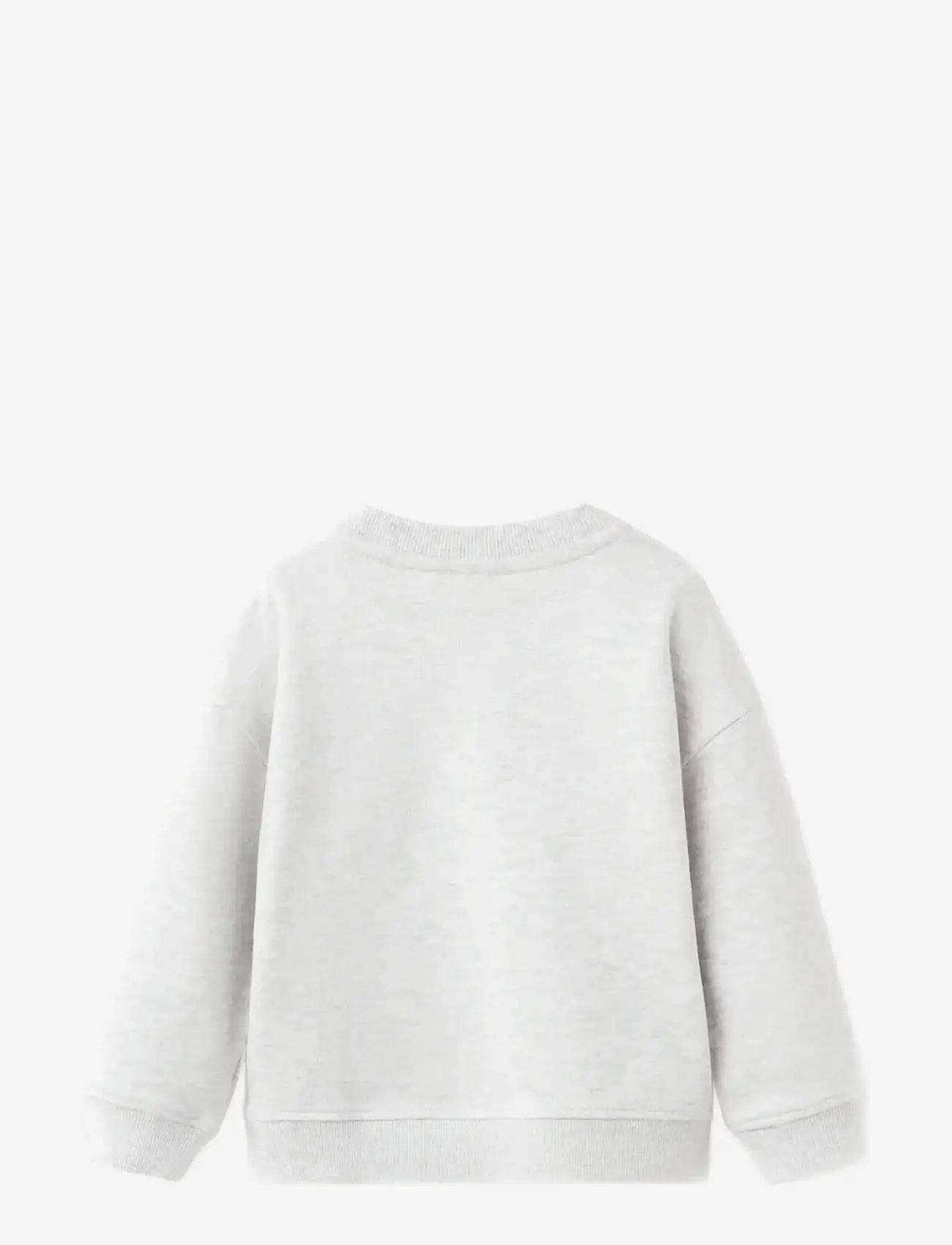 Mango - Printed cotton sweatshirt - sweatshirts - lt pastel grey - 1