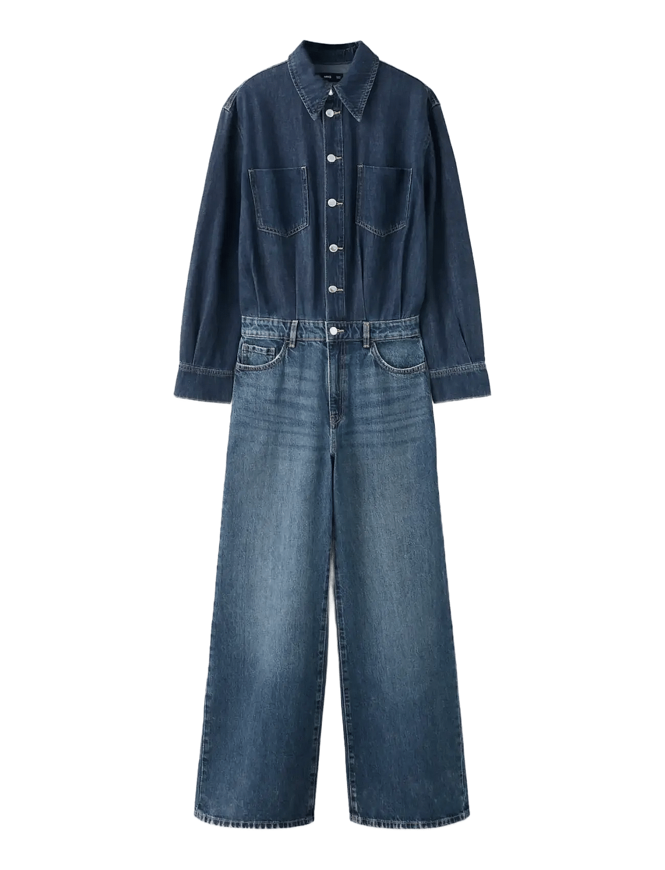 Mango | Buttons Denim Jumpsuit | XS — produktbild