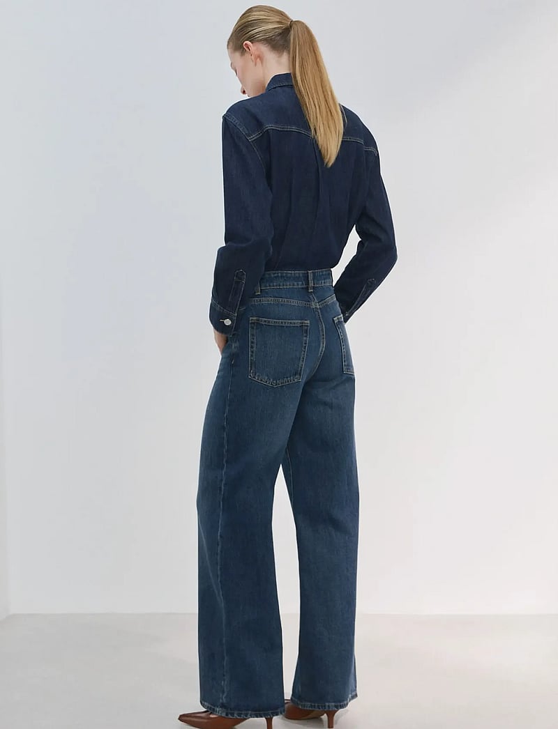 Mango - Buttons denim jumpsuit - jumpsuits - open blue - 2