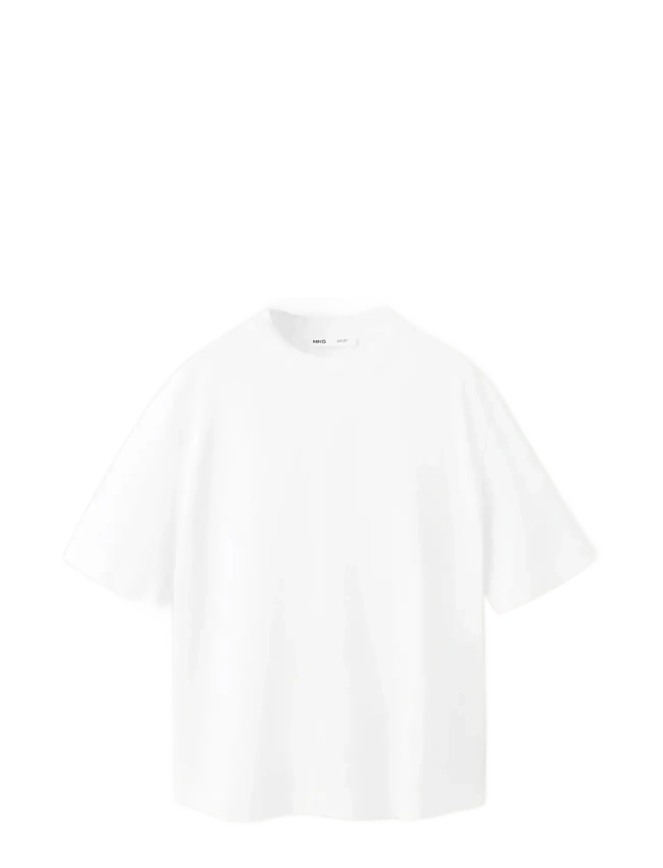 MANGO Oversized Baumwolle T-Shirt Weiß - XL - Damen