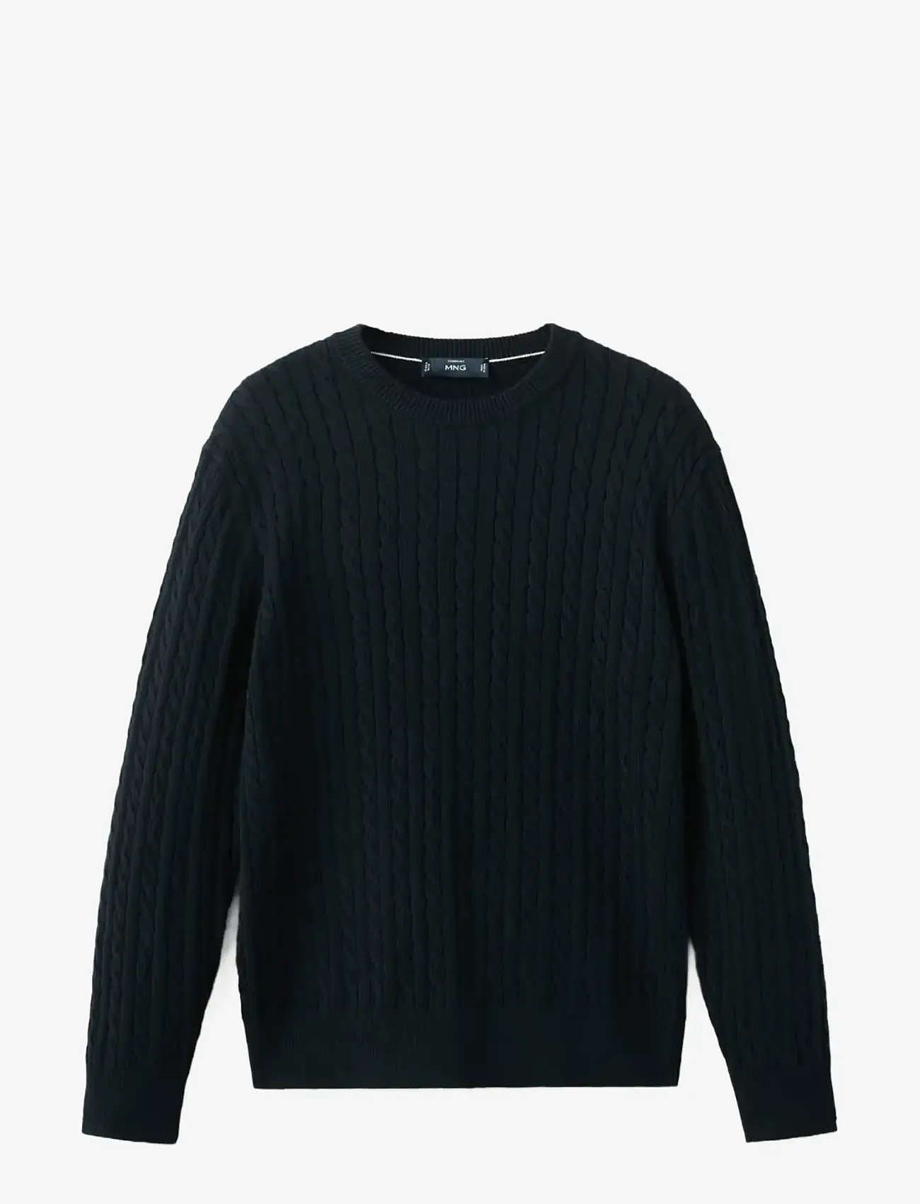 Mango - 100% cotton cable knit sweater - tavalised kudumid - dark blue - 1