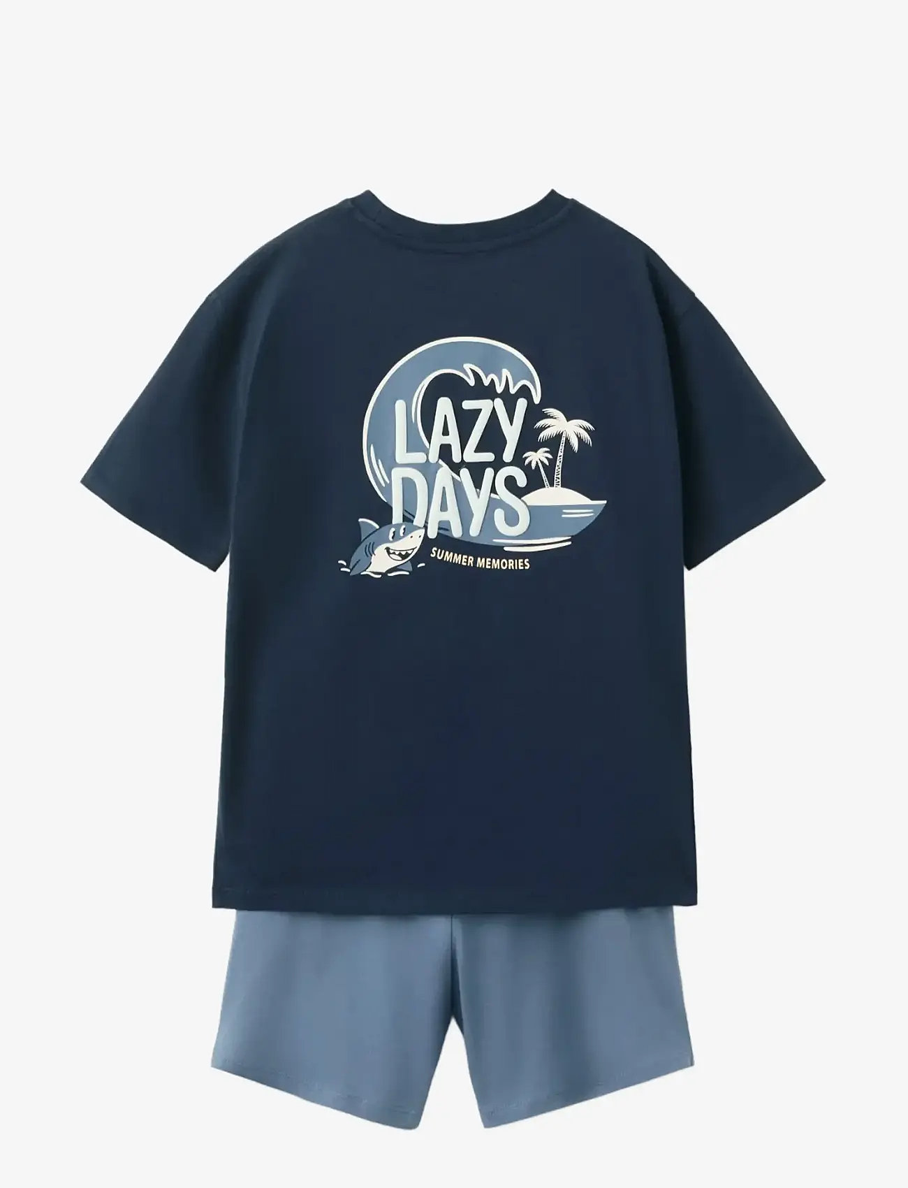 Mango - Short pyjama combo set - pyjamasset - navy - 1