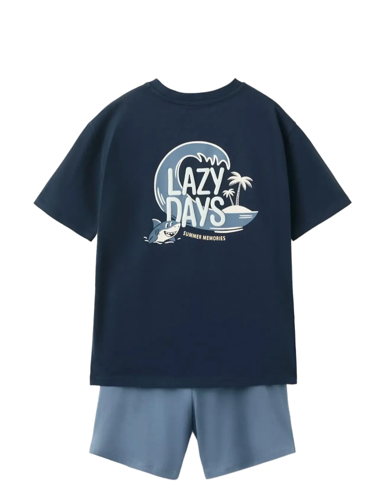Mango - Short pyjama combo set - pyjamassæt - navy - 1