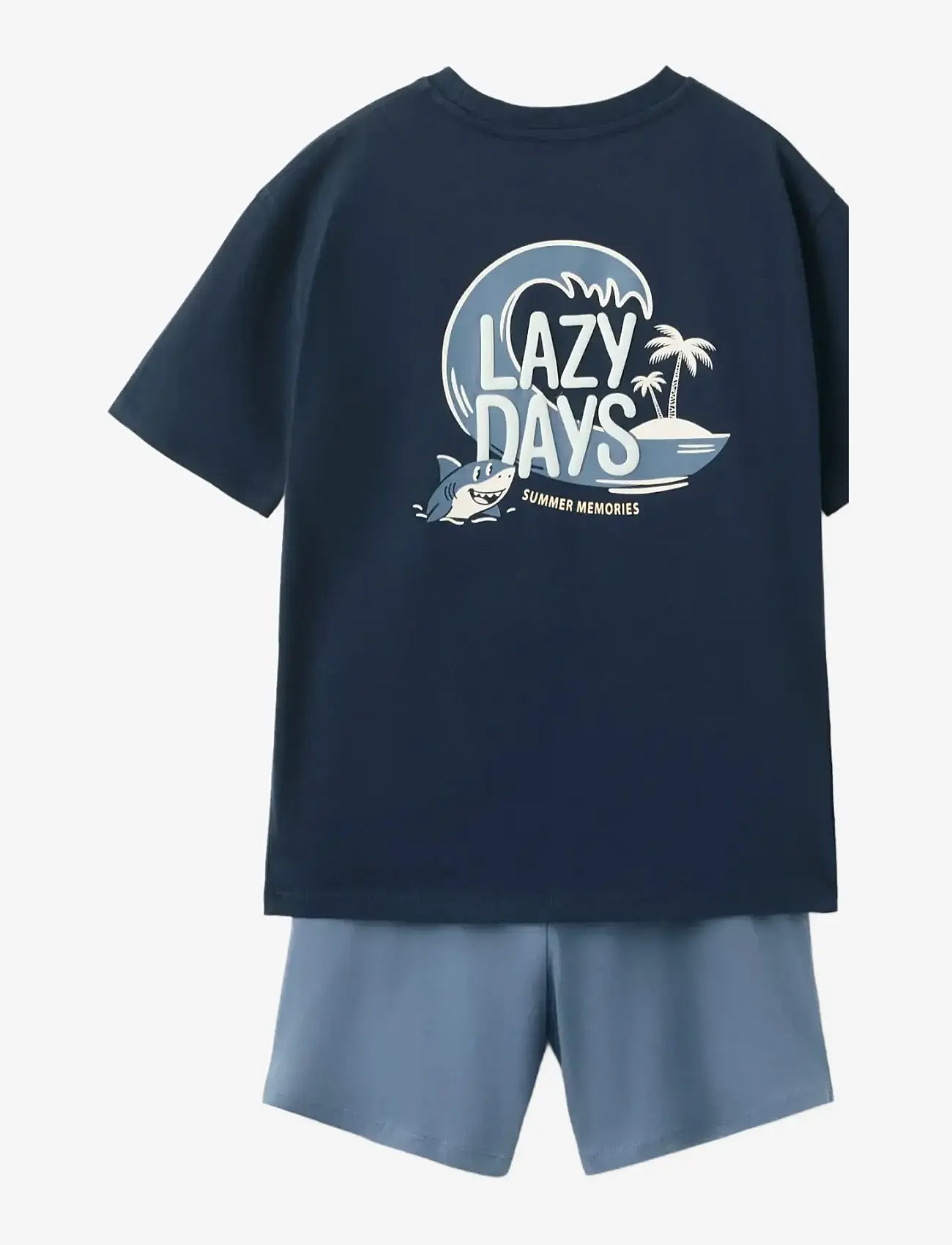 Mango - Short pyjama combo set - pyjamasset - navy - 2