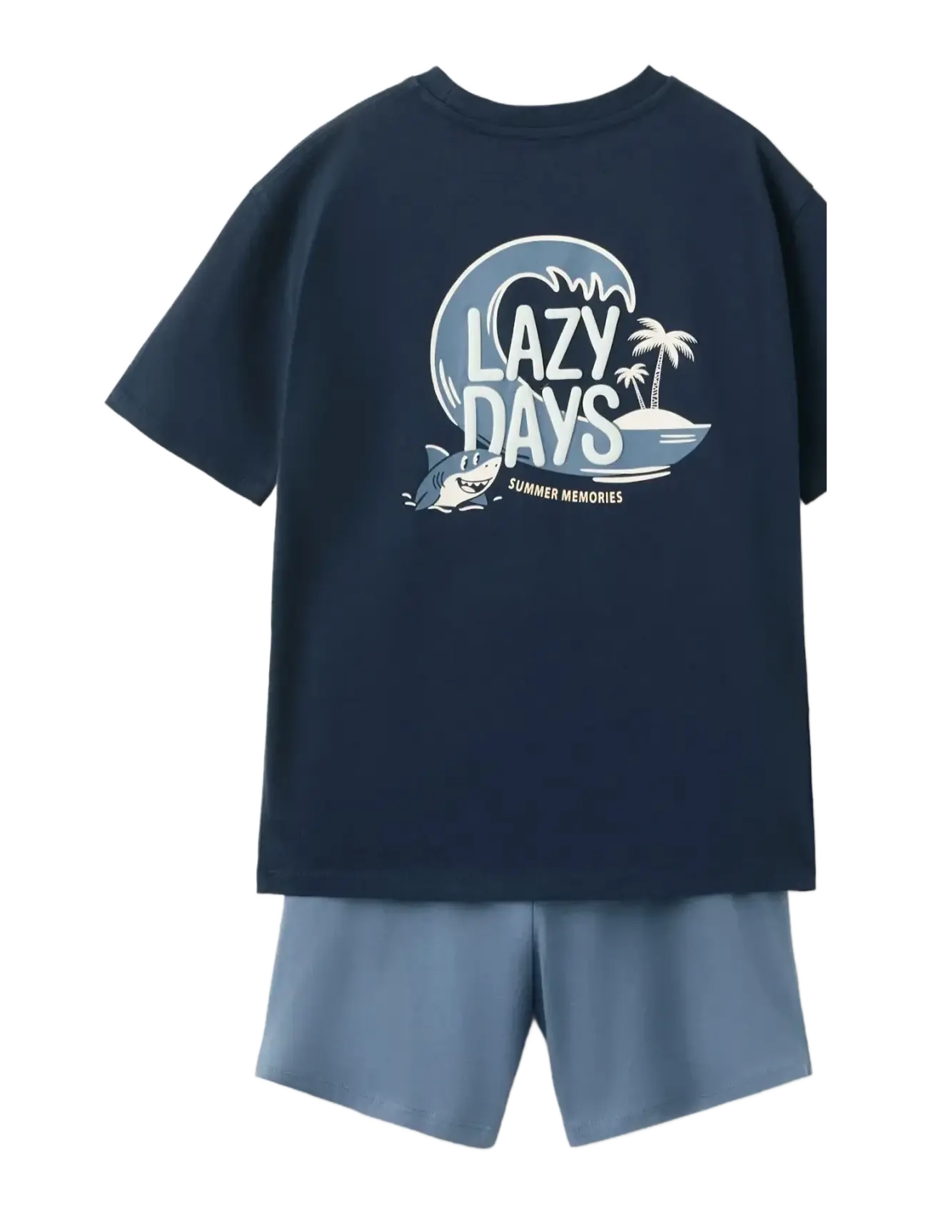 Mango - Short pyjama combo set - pyjamassæt - navy - 2
