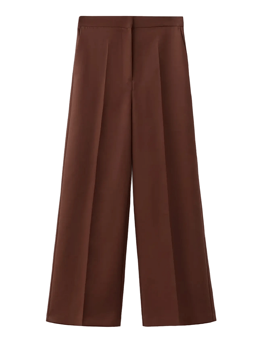 Mango - High-waisted lyocell trousers - habitbukser - medium orange - 1
