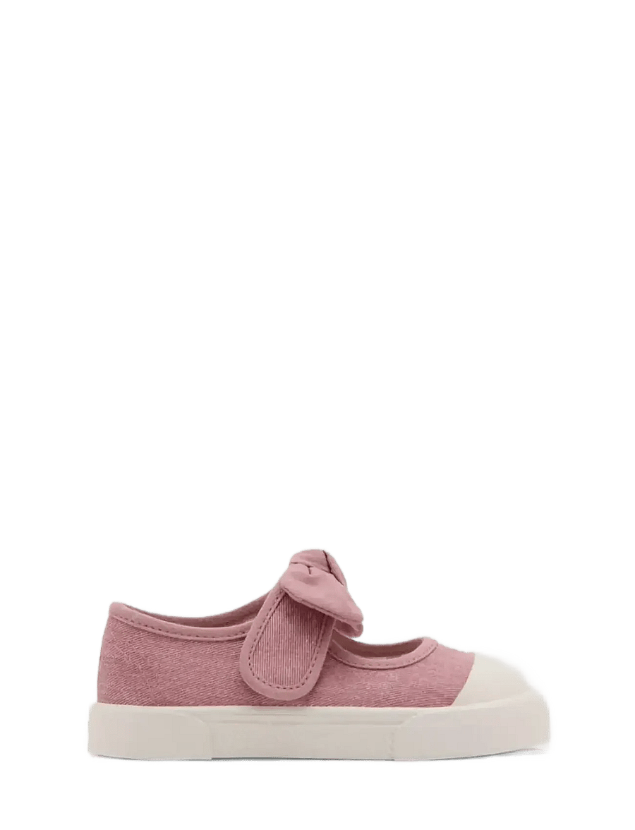 Mango - Velcro bow sneakers - tyg sneakers - lt-pastel pink - 0