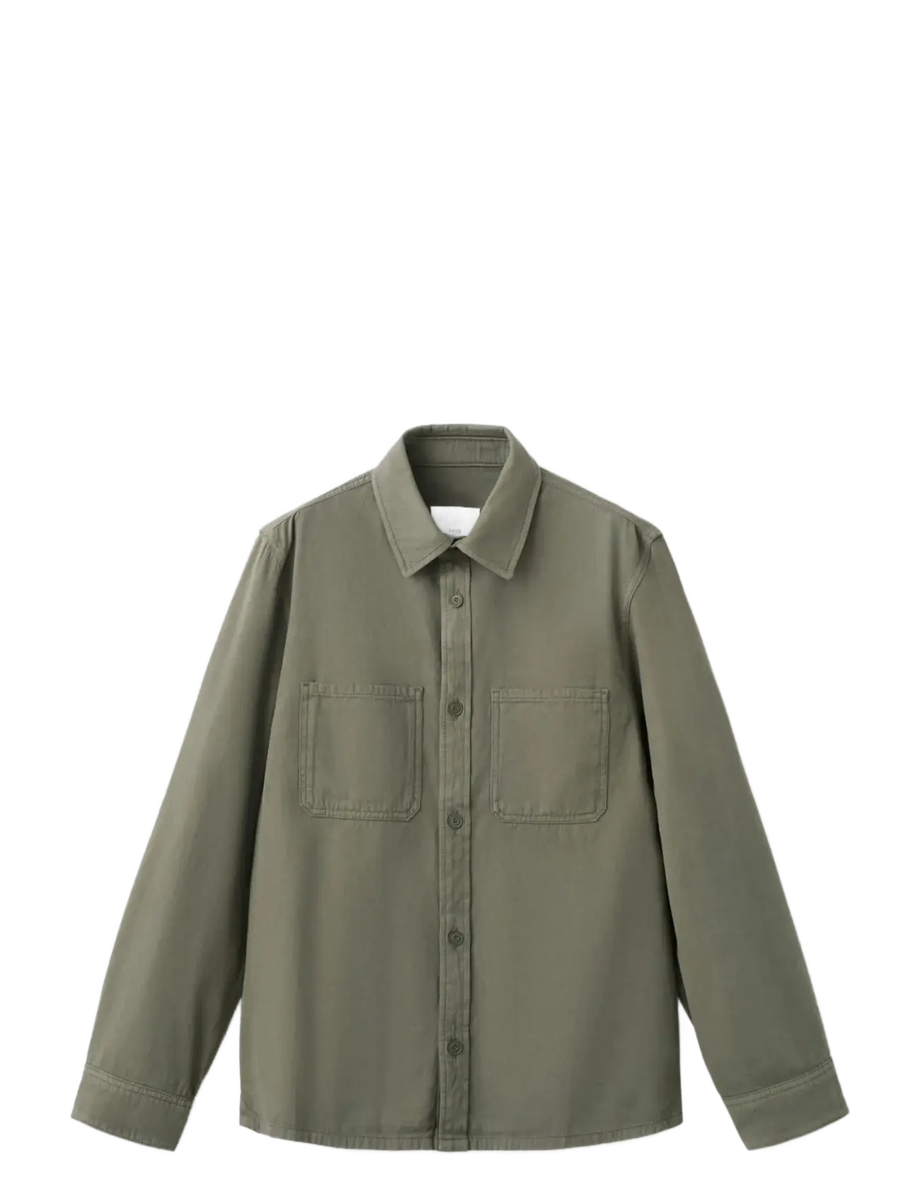 Mango 100% cotton overshirt with pockets - Alles anzeigen - BEIGE - KHAKI / khaki/green