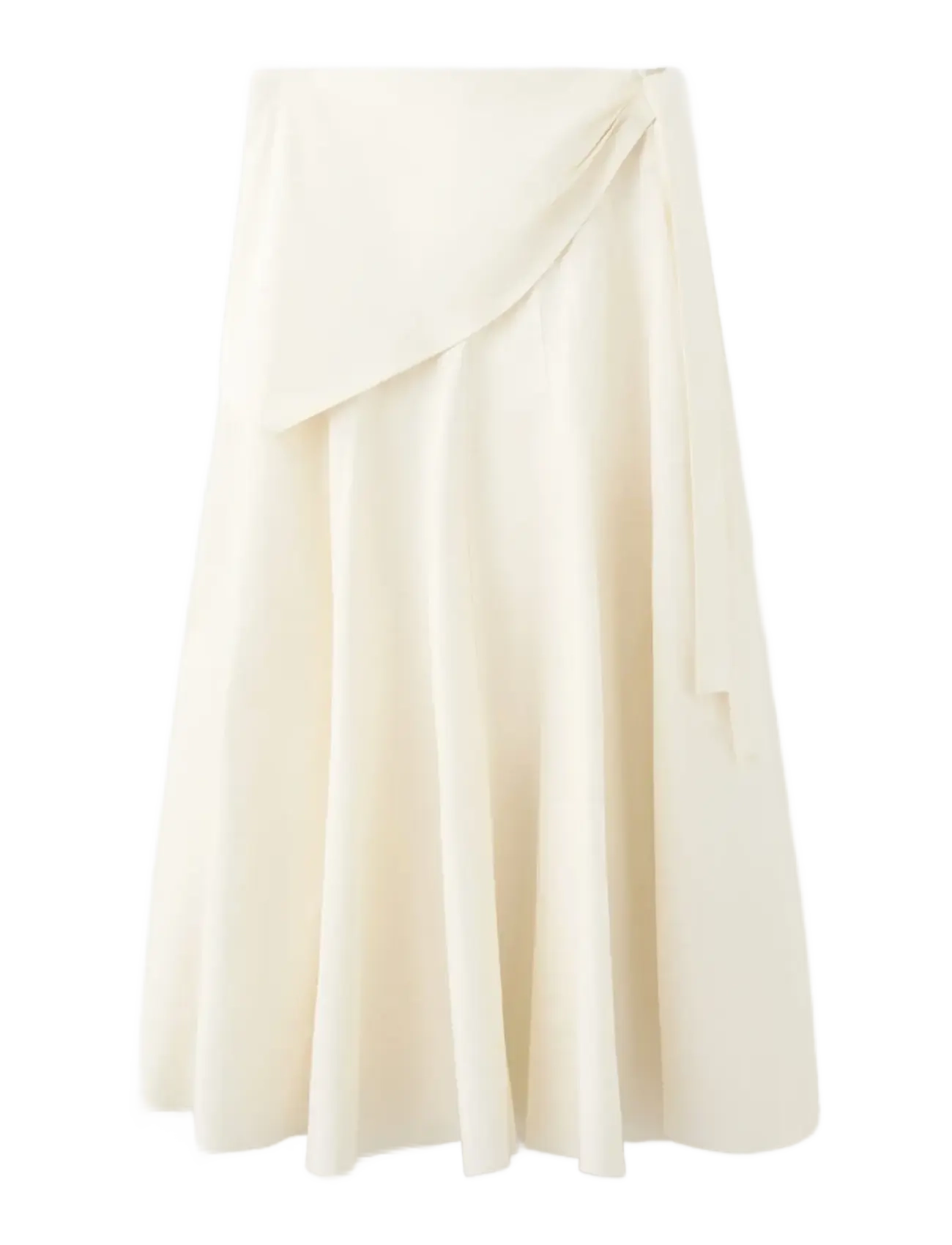MANGO A-Line Rock With Handkerchief Detail Cream - 40 - Damen