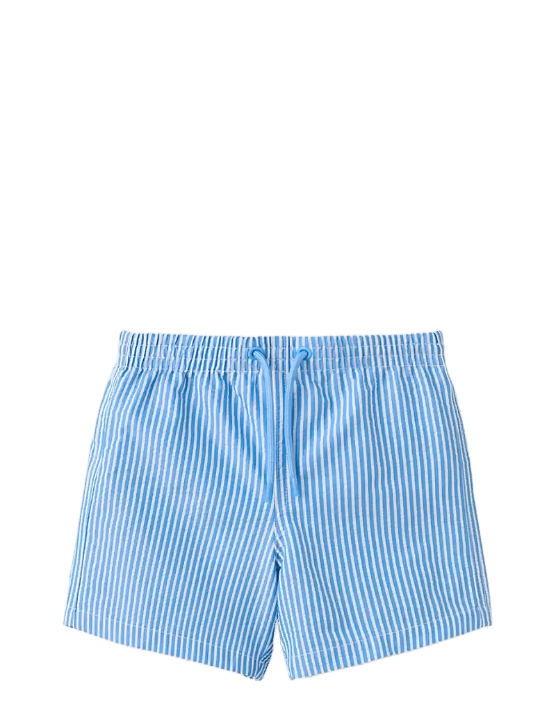 Mango - Striped drawstring swimsuit - uimashortsit - medium blue - 0