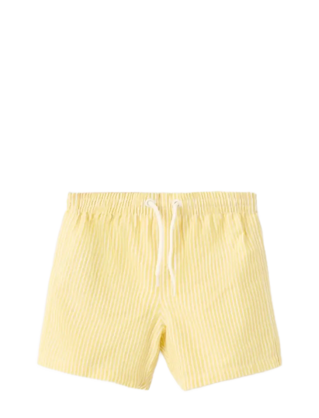 Mango Striped Drawstring Swimsuit, 12-18M, Yellow, Badetøj > Badeshorts, Børn