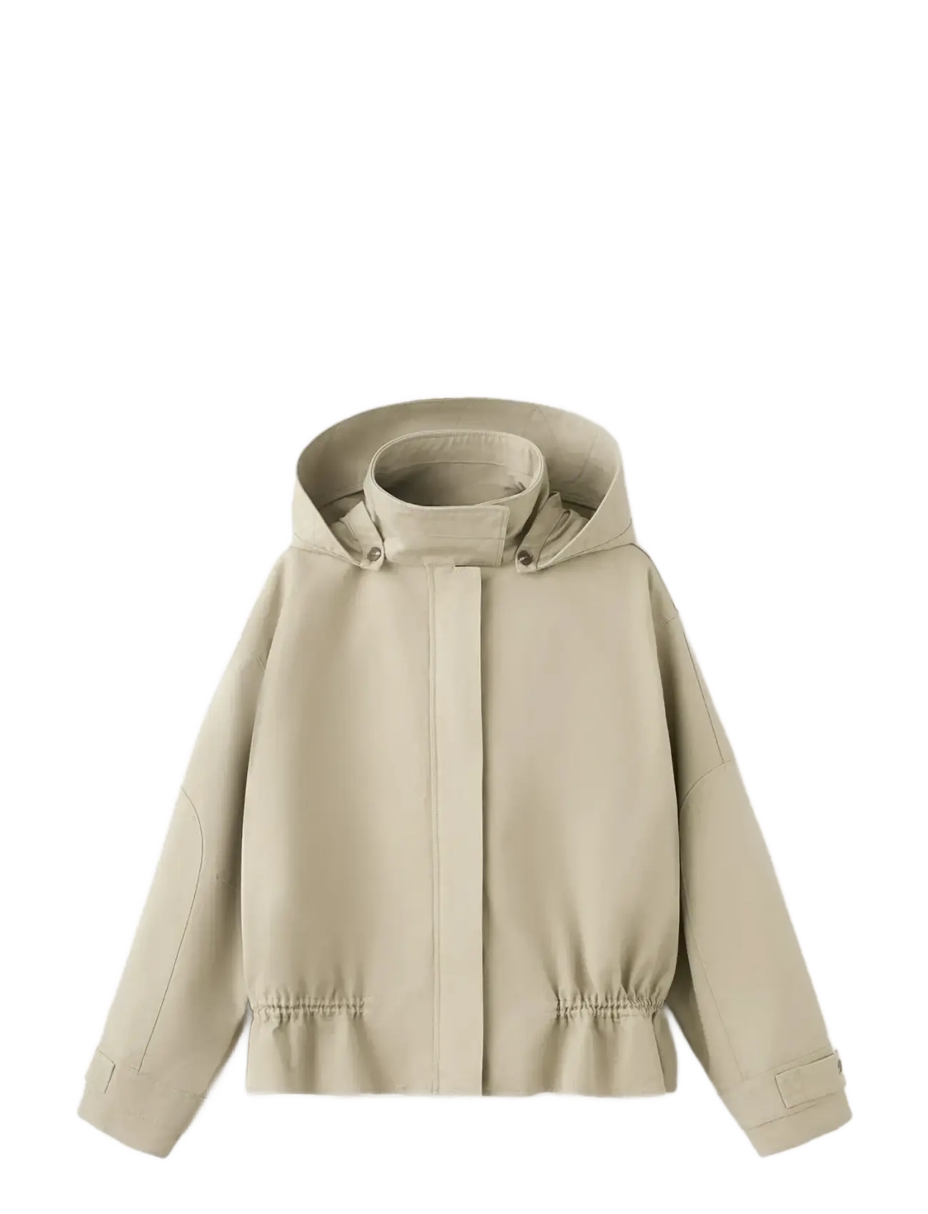 MANGO Oversized High-Neck Parka Beige - XL - Damen