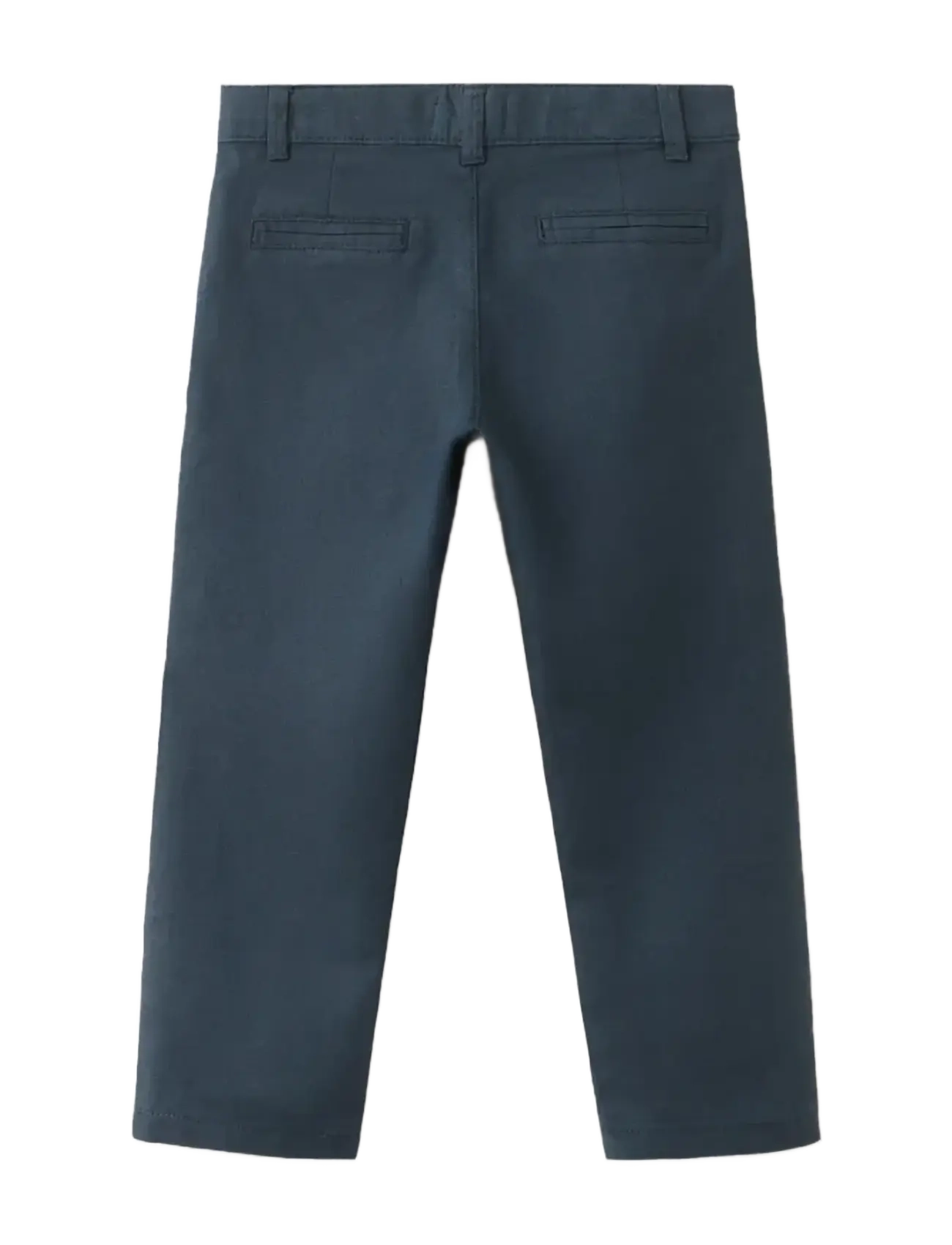 Mango - Straight linen-blend trousers - chinos - navy - 1