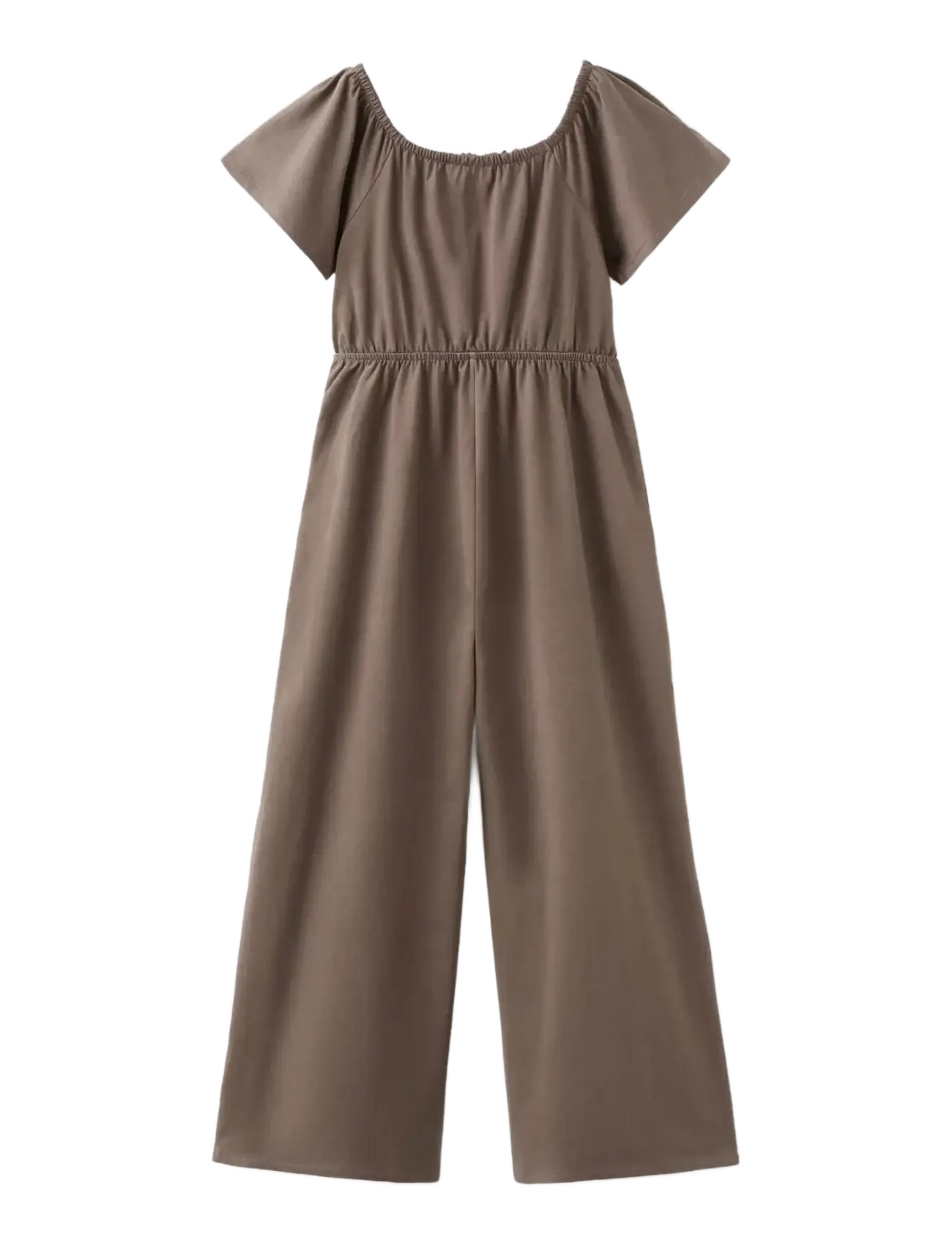 Mango - Long jumpsuit with embroidered details - jumpsuits - brown - 1