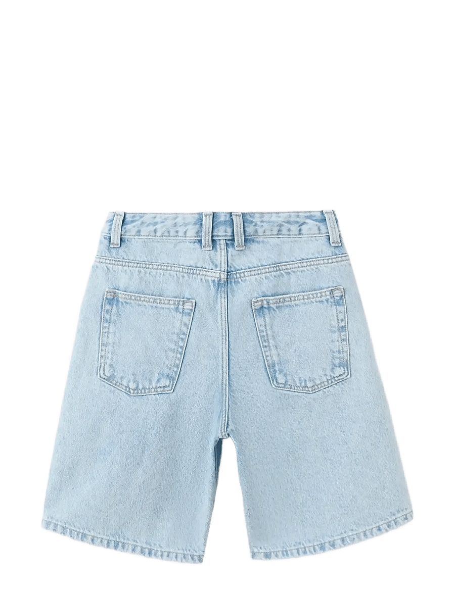 Mango - Baggy denim bermudas - jeansshorts - open blue - 1