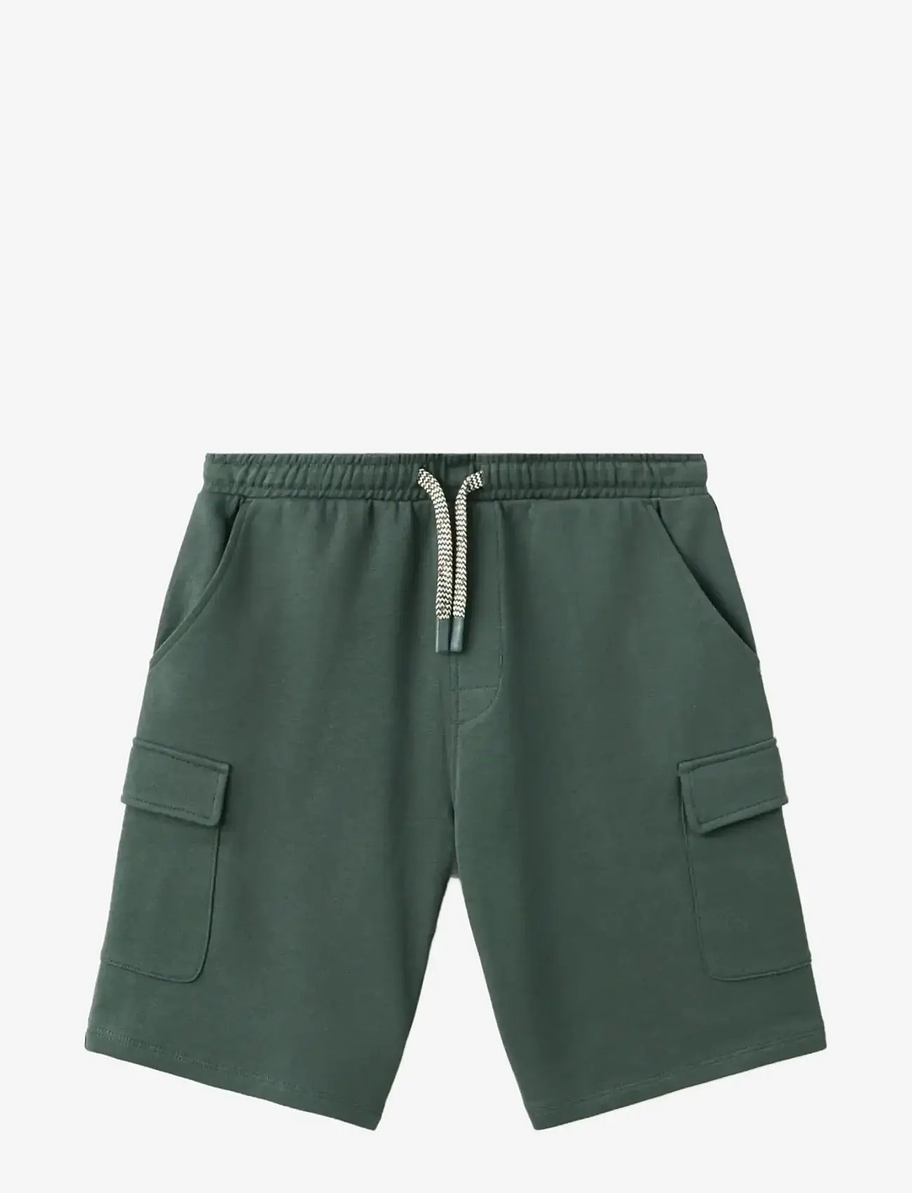 Mango - Drawstring cargo Bermuda shorts - cargo shorts - green - 0