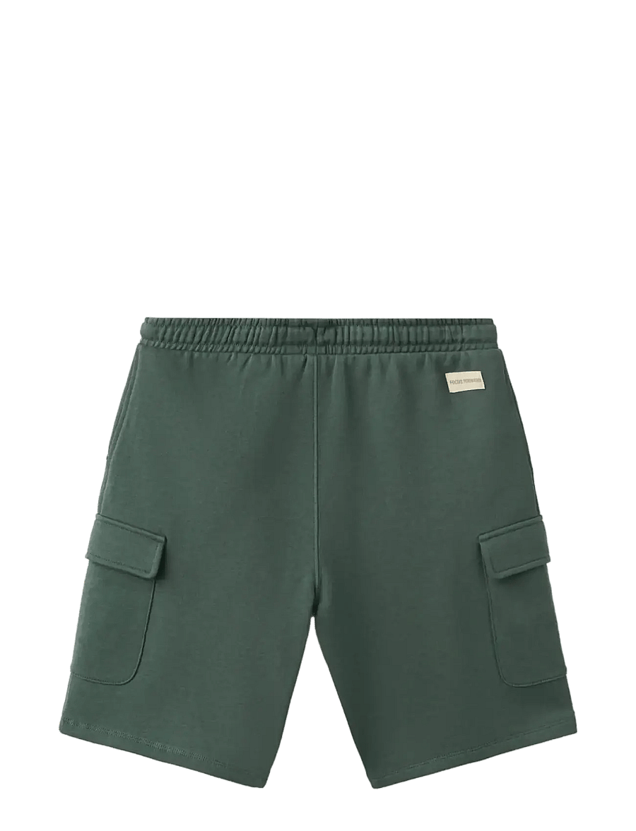 Mango - Drawstring cargo Bermuda shorts - cargo shorts - green - 1