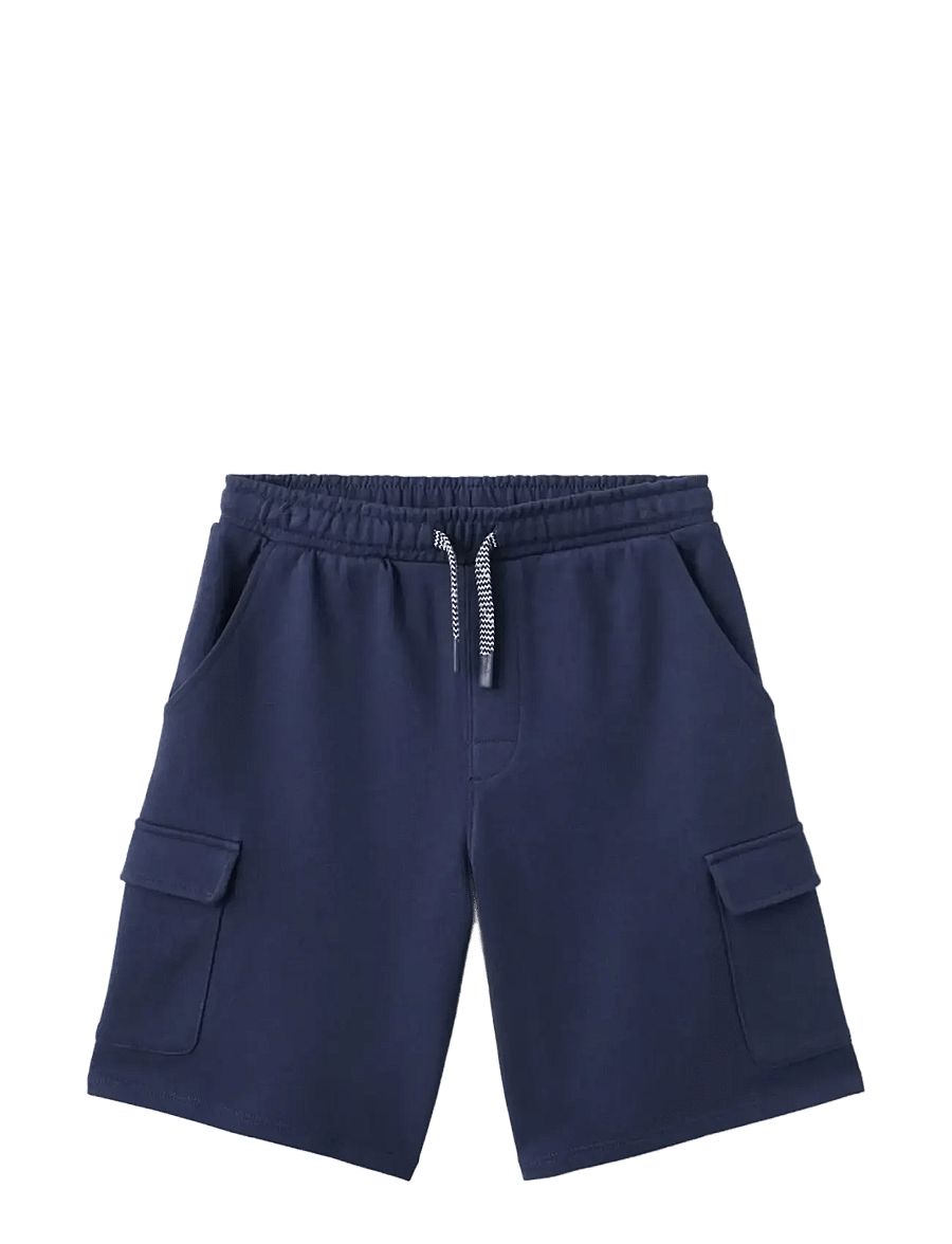 Mango - Drawstring cargo Bermuda shorts - cargo shorts - navy - 0