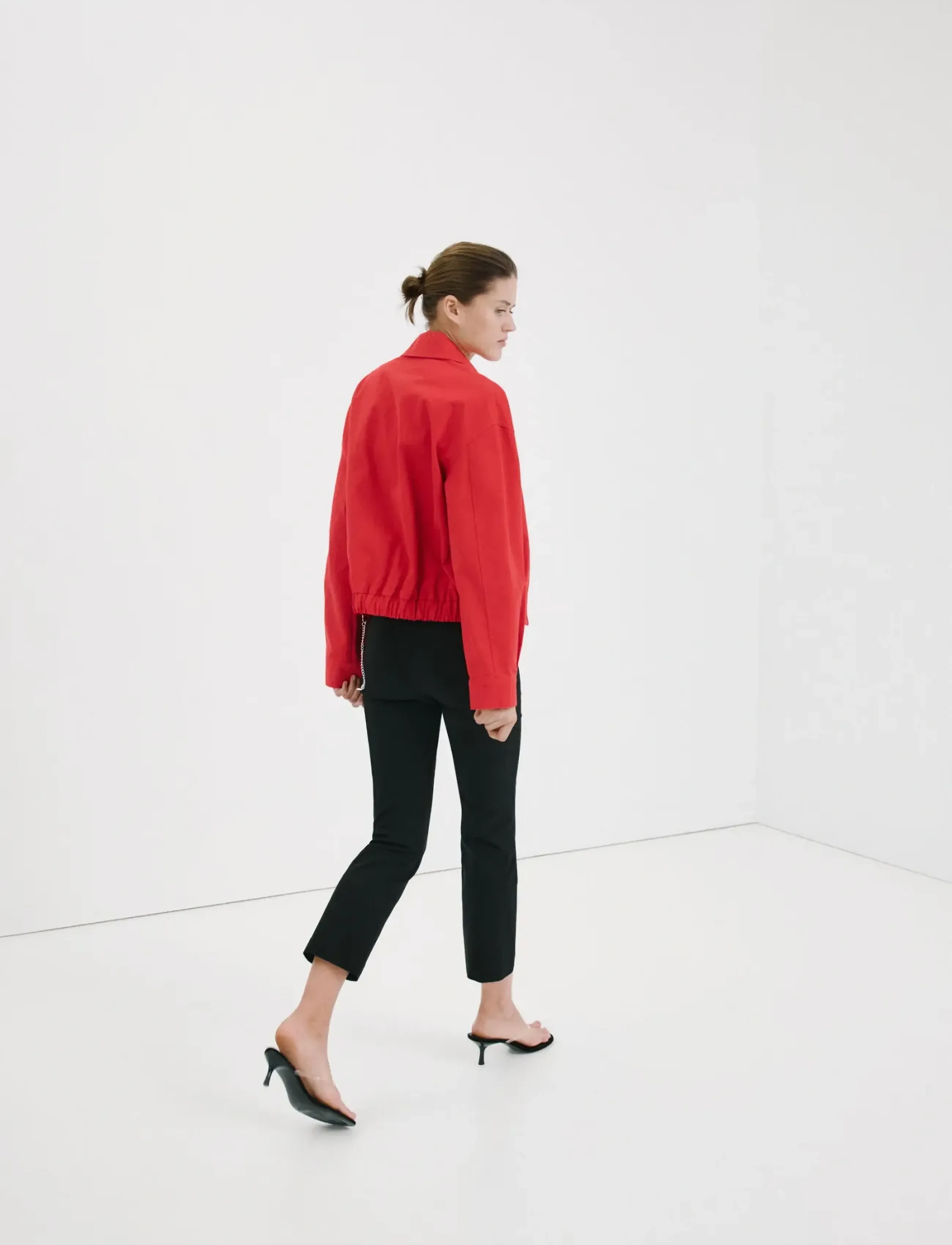 Bomber Jacket With Shirt Collar 2