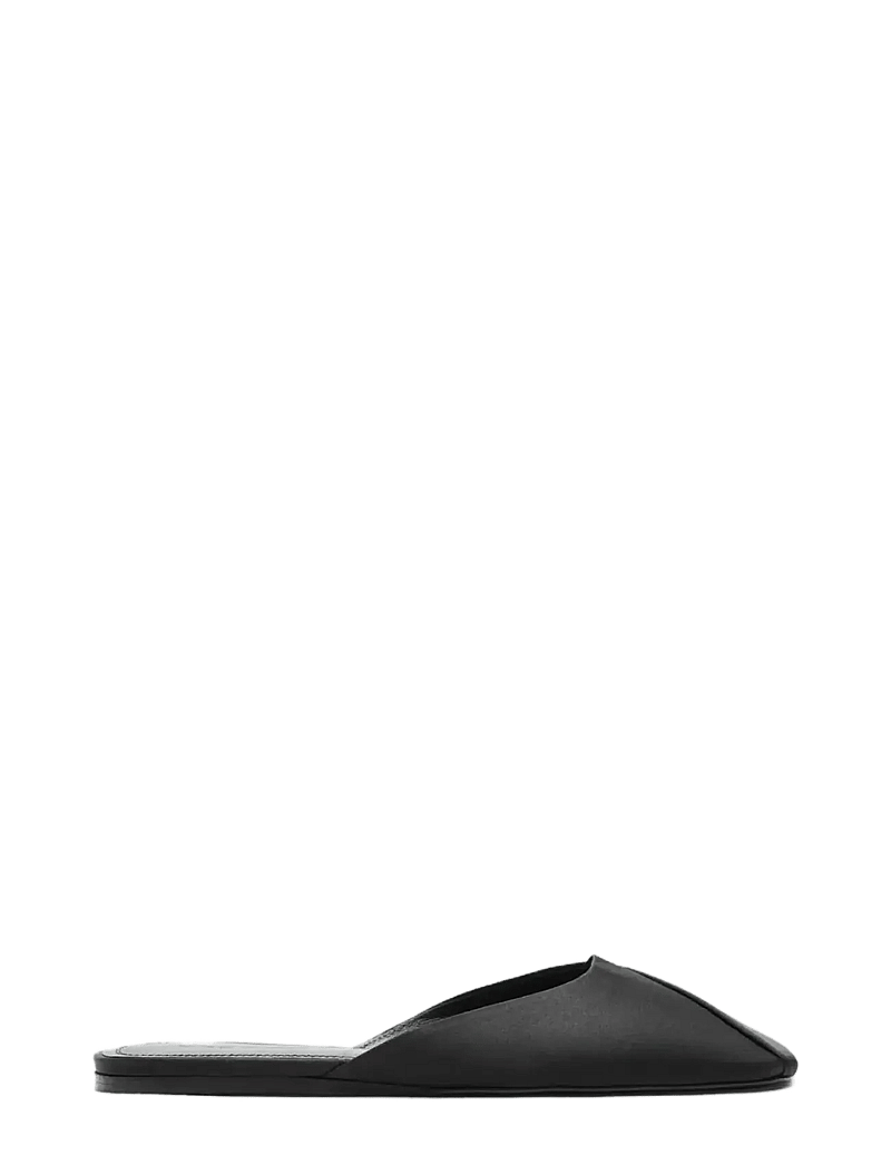 Mango - Backless flat shoe - flade mules - black - 0