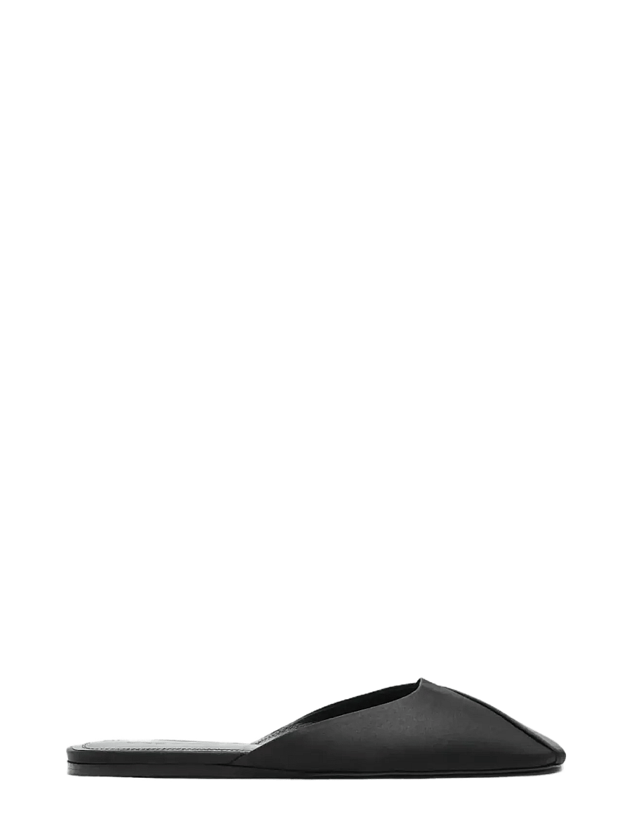 Mango - Backless flat shoe - flade mules - black - 0