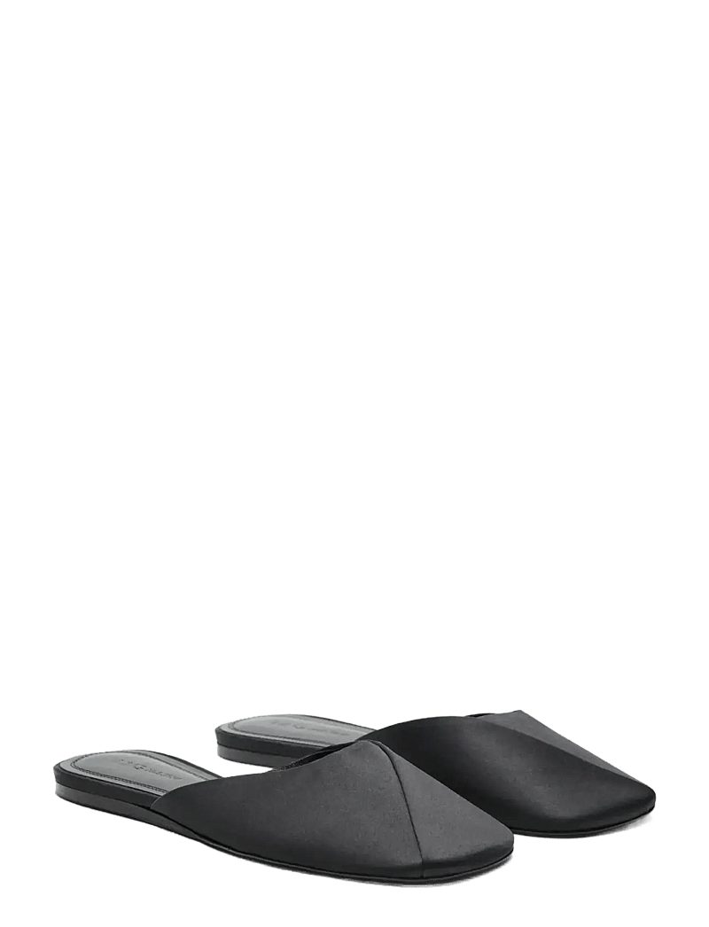 Mango - Backless flat shoe - flade mules - black - 1