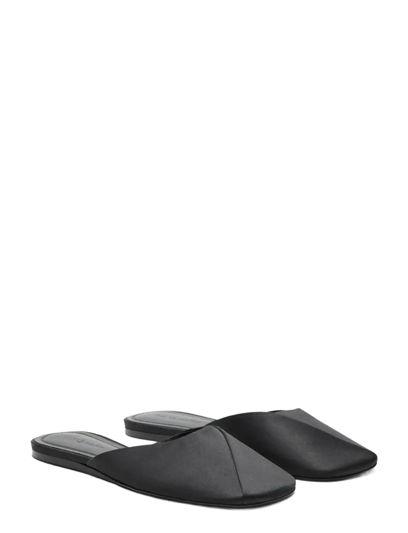 Mango - Backless flat shoe - flade mules - black - 1