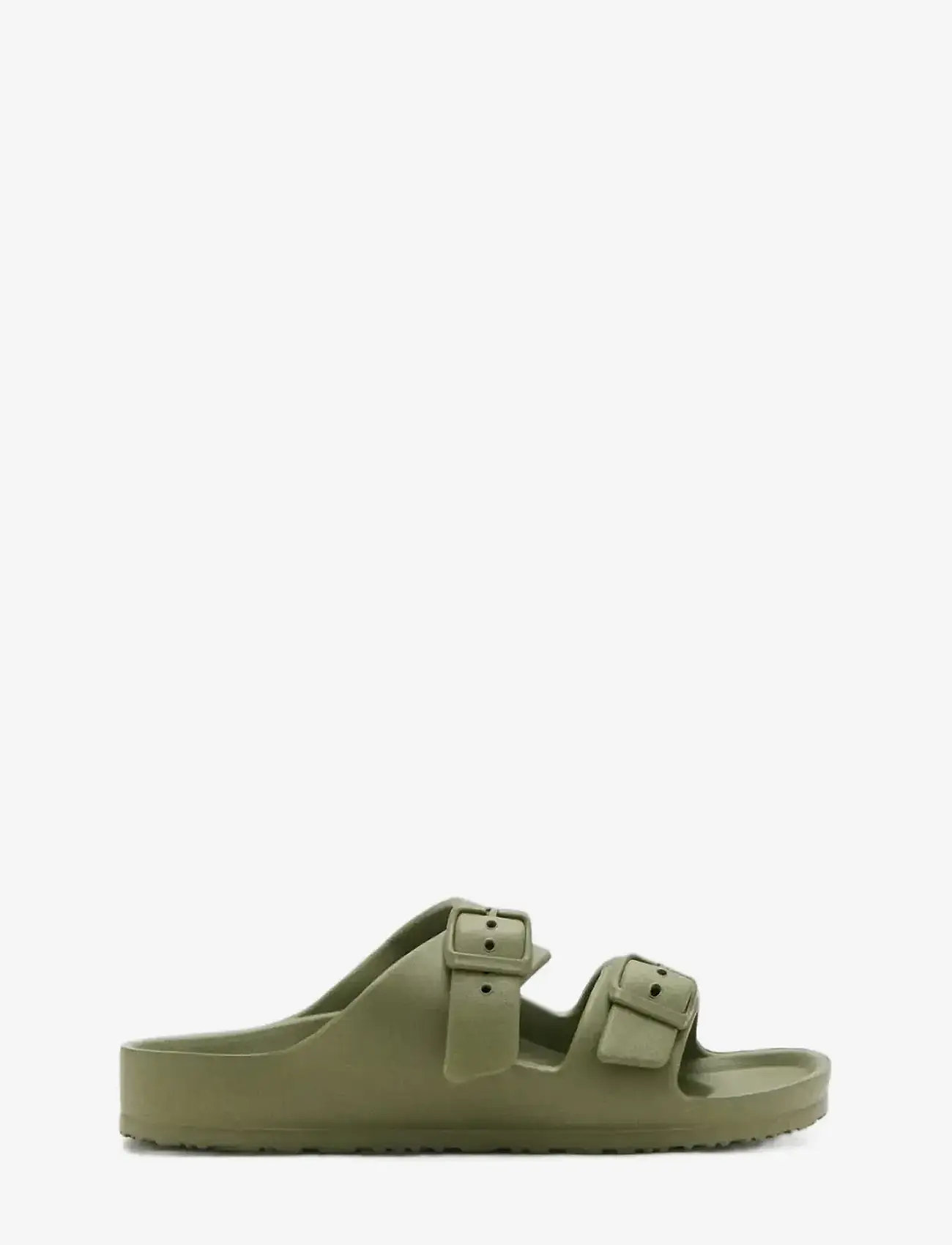 Mango - Rubberised buckle sandals - sandaler - beige - khaki - 0