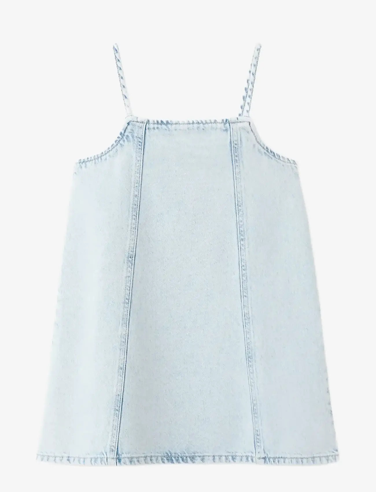 Mango - Short denim dress - Ærmeløse hverdagskjoler - open blue - 0