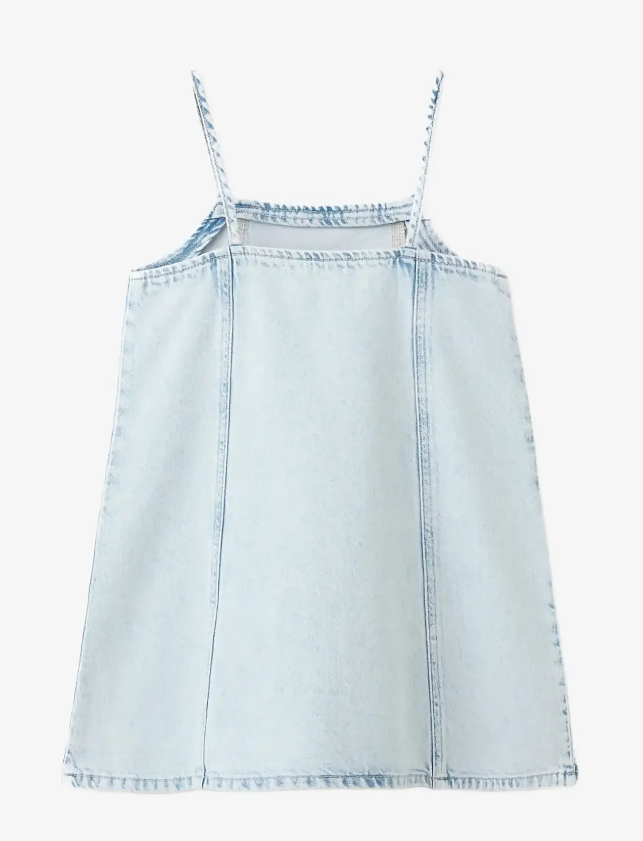 Mango - Short denim dress - Ærmeløse hverdagskjoler - open blue - 1