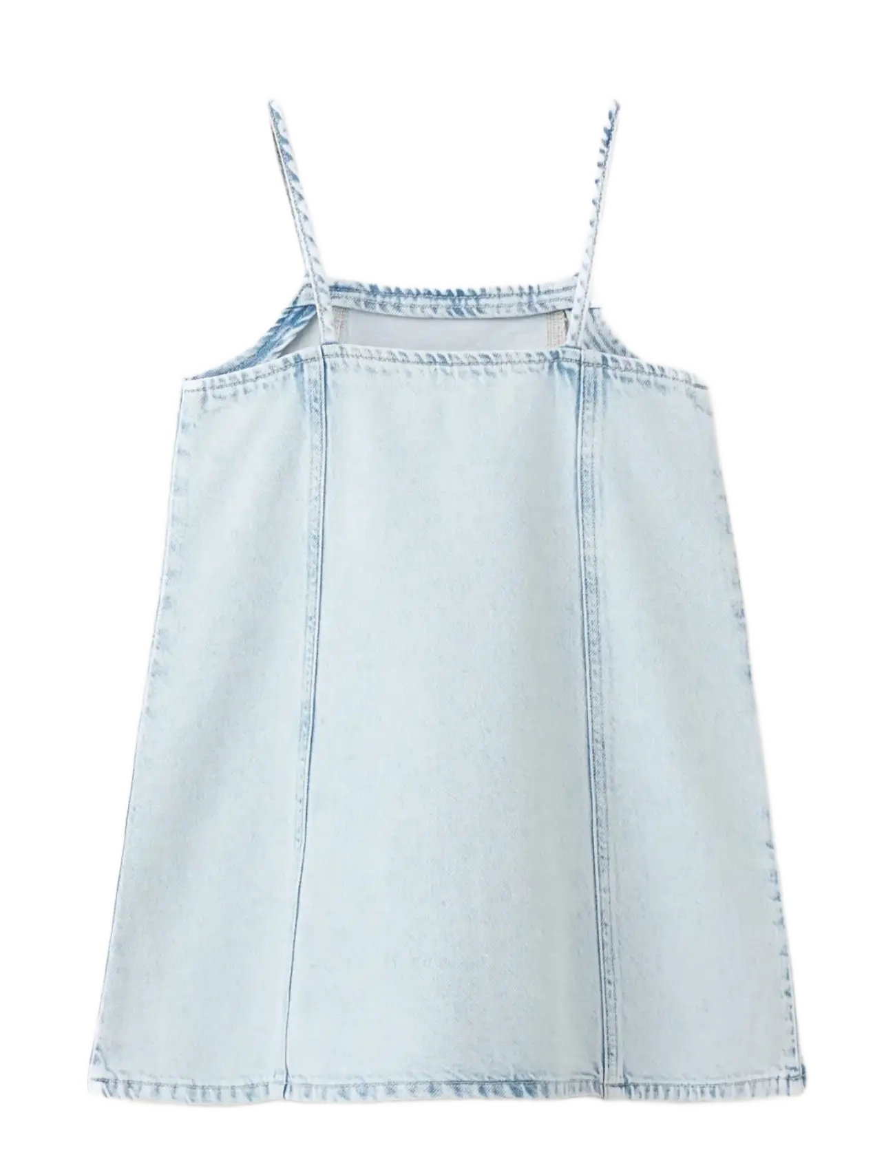 Mango - Short denim dress - Ärmlösa vardagsklänningar - open blue - 1