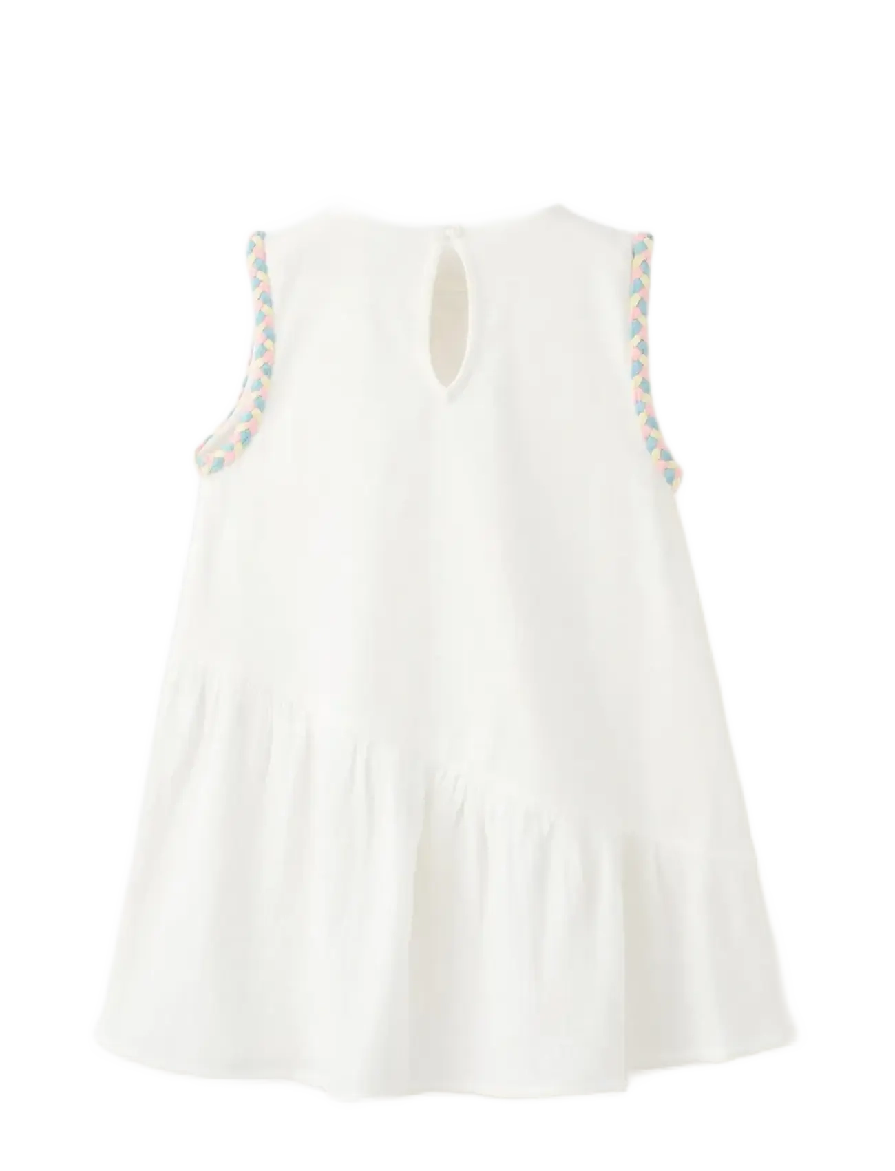 Mango - Dress with plaited details - Ärmlösa babyklänningar - natural white - 2