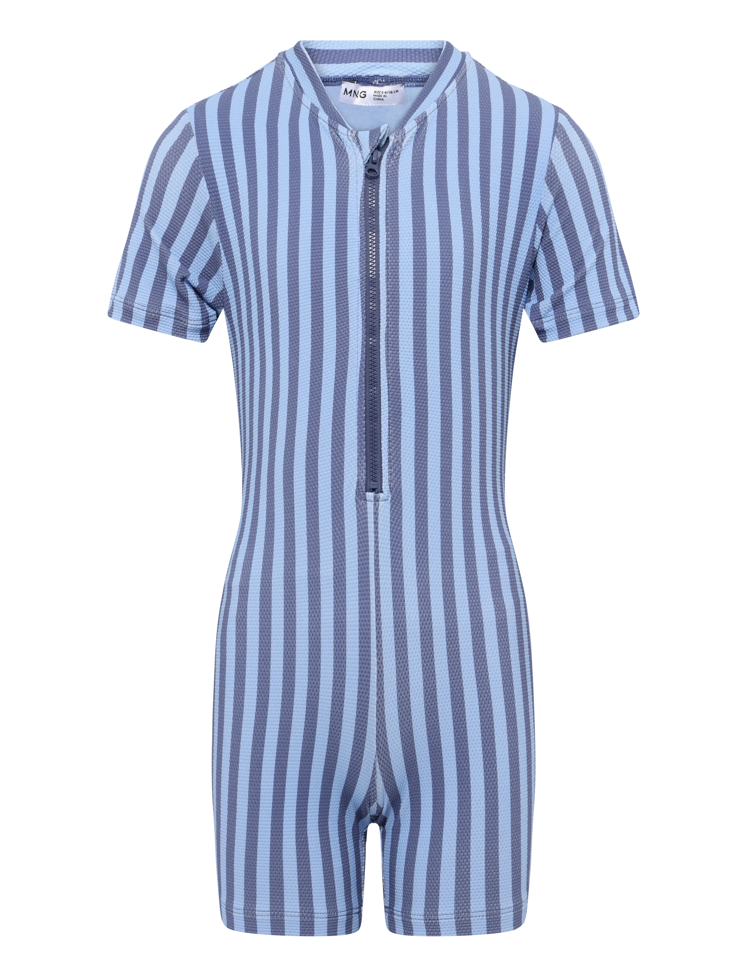 Mango Striped Swimsuit Jumpsuit, 3-4, Bademode, Blau - Swimsuits, Kinder