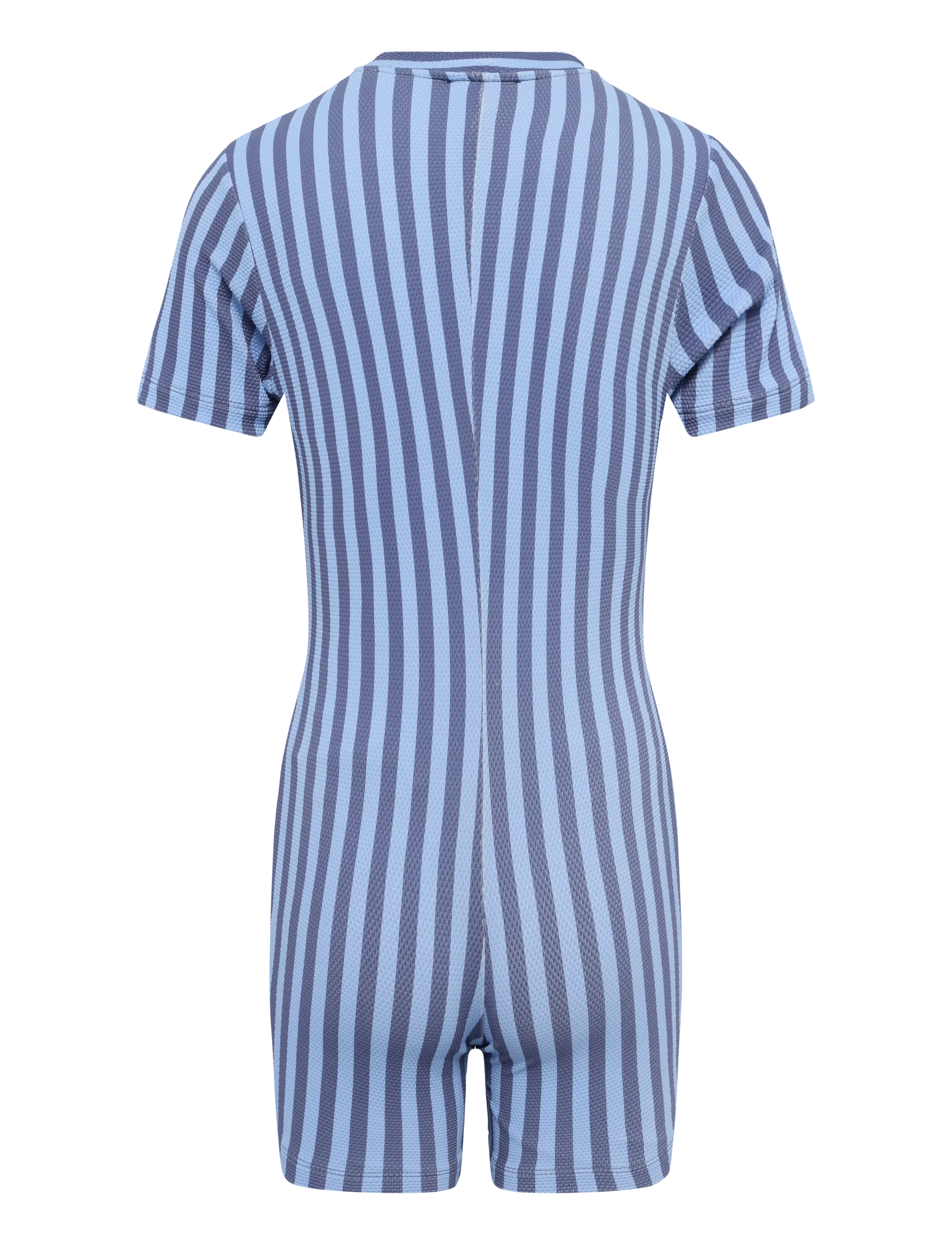 Mango - Striped swimsuit jumpsuit - baddräkter - medium blue - 1