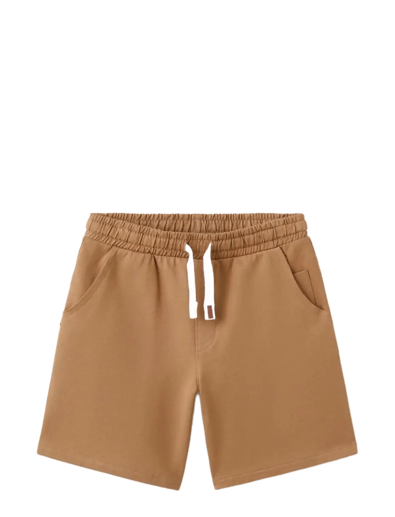 Mango Cotton Shorts With Drawstring, 13-14, Shorts, Braun - Sweat Kinder